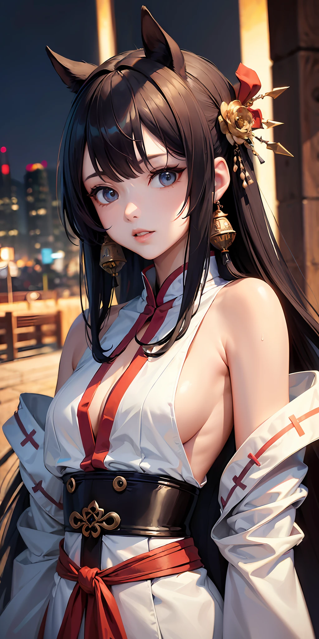 (Masterpiece, Best quality:1.6),full bodyesbian,(Face details:1.2),tmasterpiece,Fashionab,Hanfu,,mid hair,brunette color hair,dual horsetail,Qi bangs,blackigeyes, sonoko, Blue sky, view the viewer, Small waist, offcial art, RAW photo, unbelievable Ridiculous, facelight, Dynamic lighting, Cinematic lighting, Ultra photo realsisim, A high resolution, Photography, Sharp focus, highest details, extreme detailed details, Ultra detailed, finedetail, Extremely detailed eyes and face