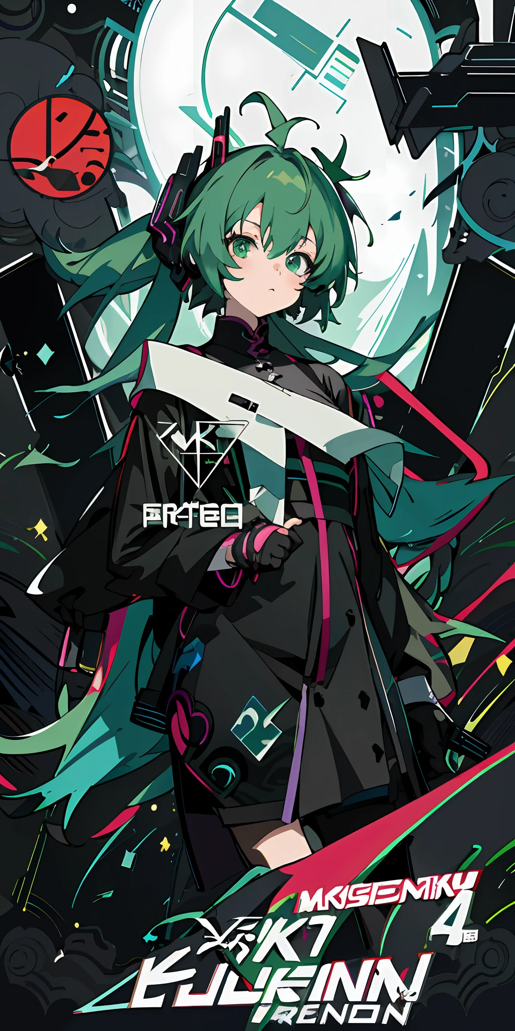 Anime girl with green hair and black cheongsam, Best anime 4k konachan wallpaper, mikudayo, From Arknights, Badass anime 8 K, Anime art wallpaper 8 K, zerochan art, cyberpunk anime girl, style of anime4 K, Anime art wallpaper 4 K, Anime art wallpaper 4k, 4K anime wallpaper