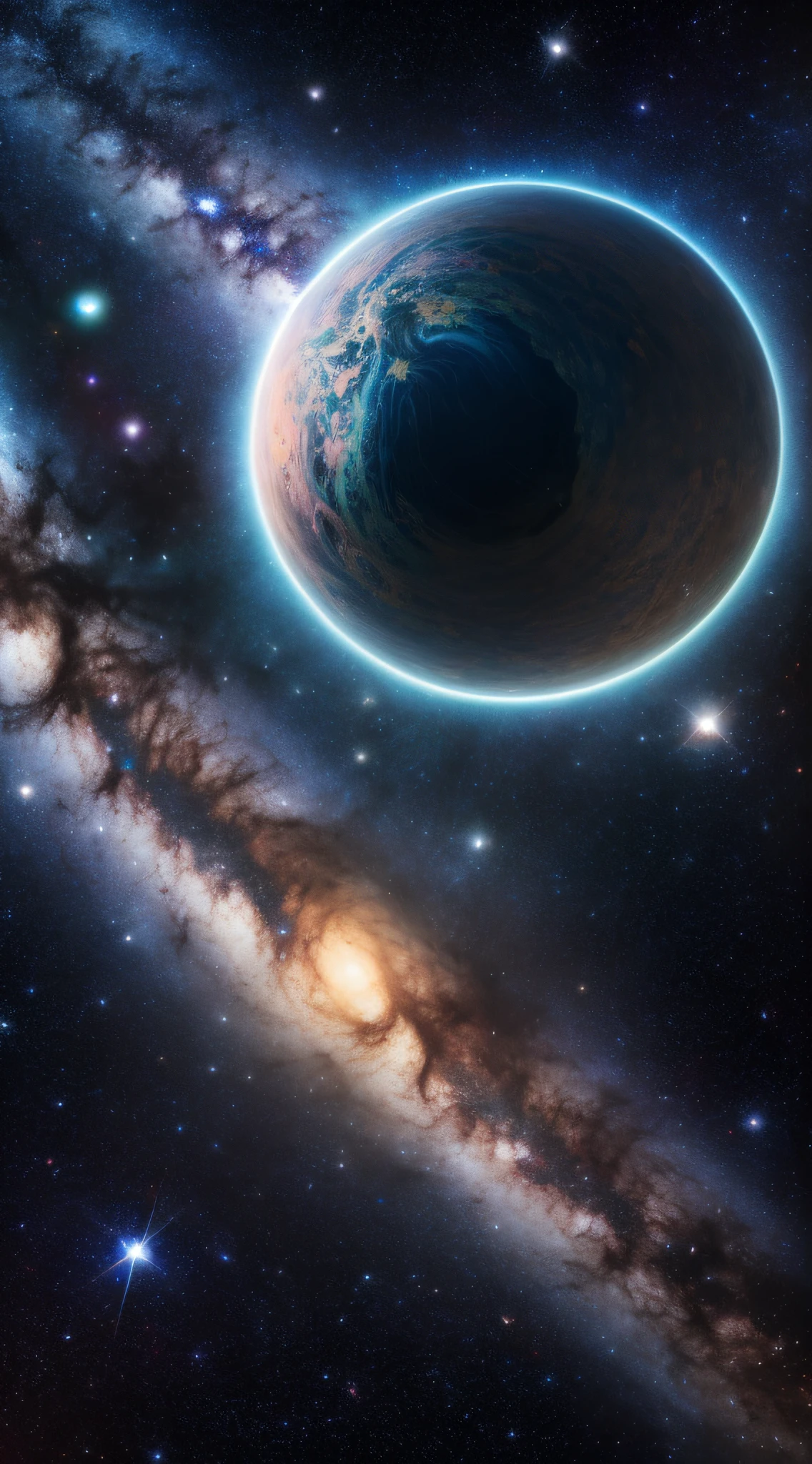 Masterpiece, Best quality, High quality, Extremely detailed Cg Unity 8K wallpaper, Depth of field, hdr,,Photorealistic,Extremely detailed, Intricate, High detail, Universe, space, milky ways, stars, planetes, astronault, kosmos, Celestial, Starcloud, black hole, solar system, cosmic rays, supernova, Deep space, astronomical objects