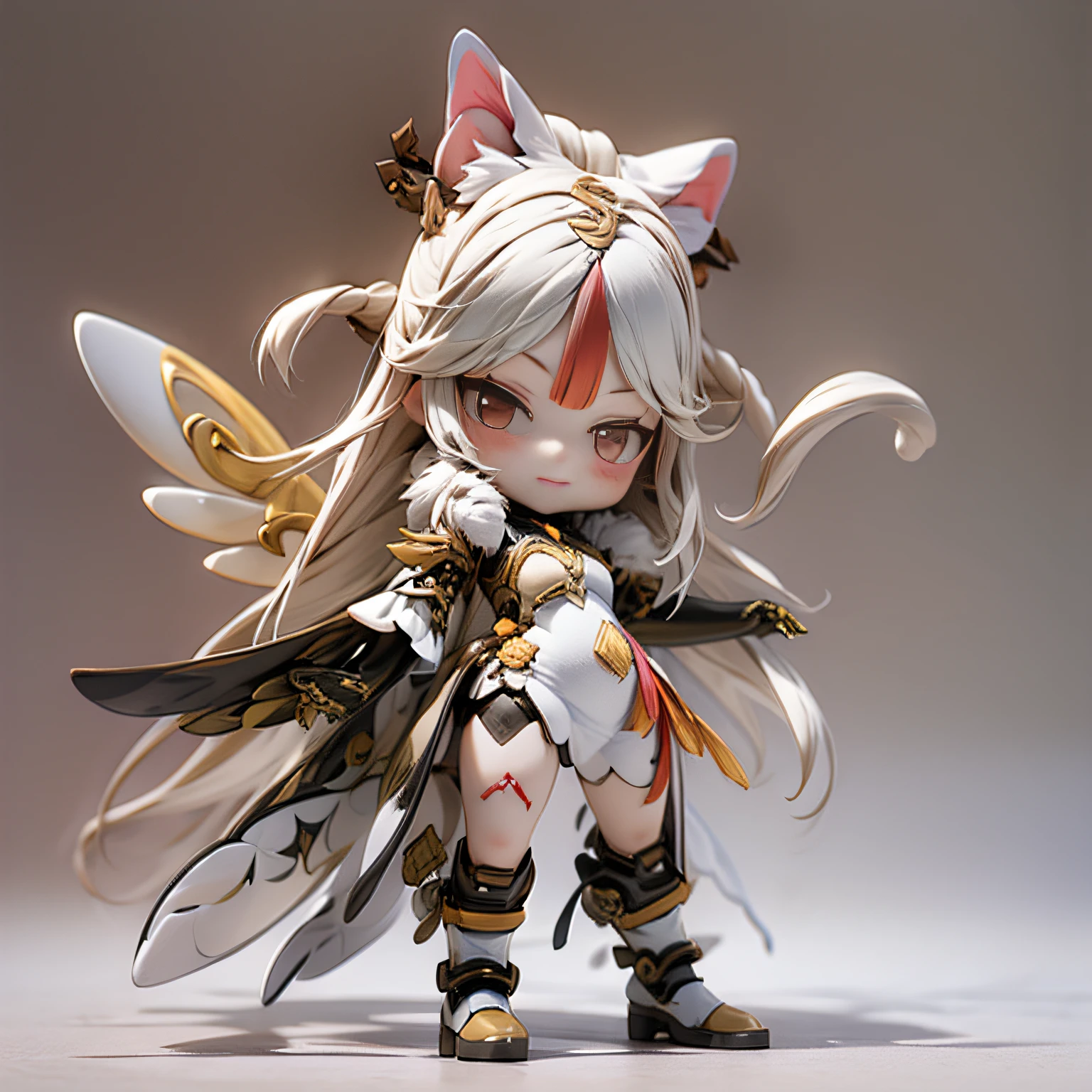 chibi, Full body, Minimake, Mecha Body, Mecha legs, My favorite cat ears,Mecha Wings