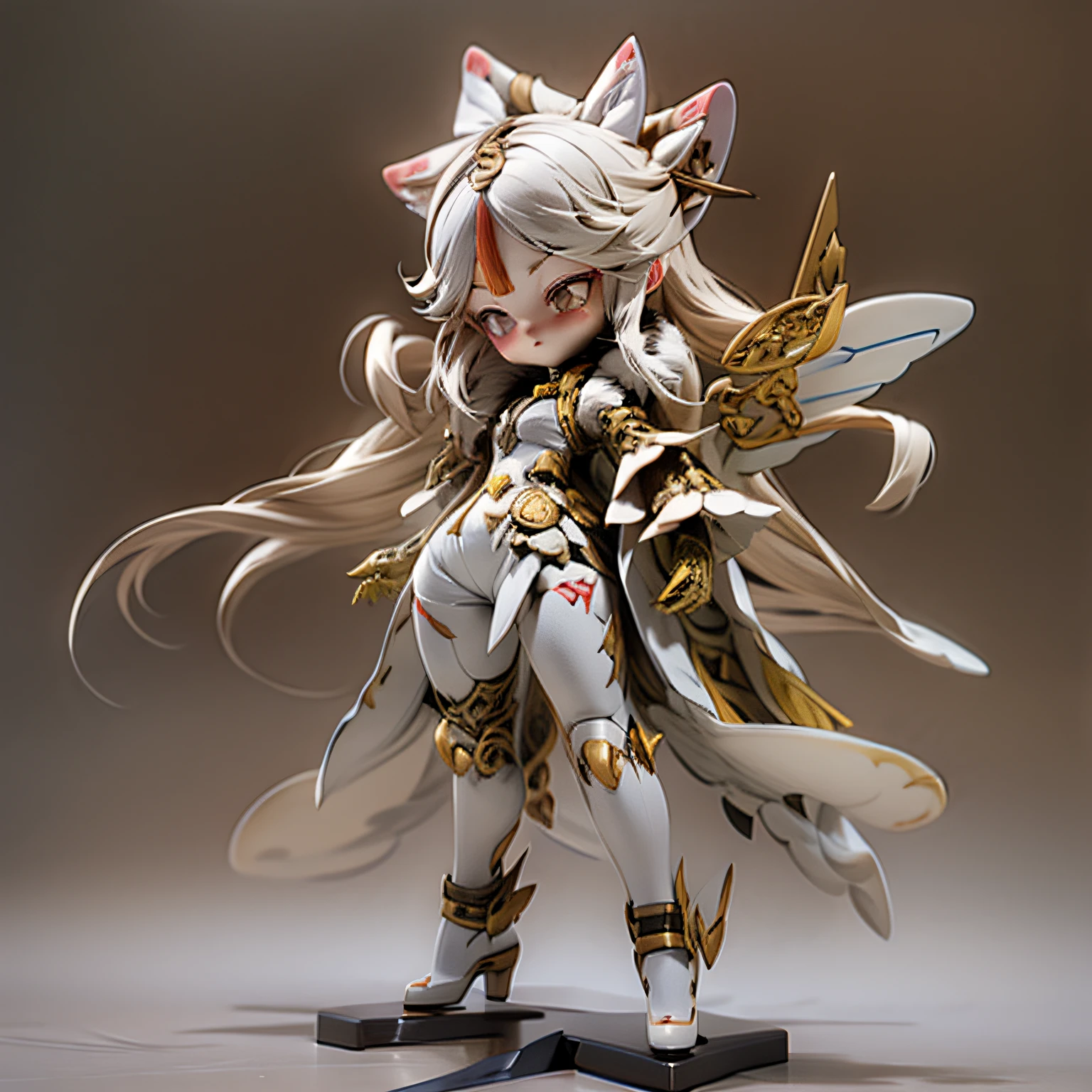 chibi, Full body, Minimake, Mecha Body, Mecha legs, My favorite cat ears,Mecha Wings