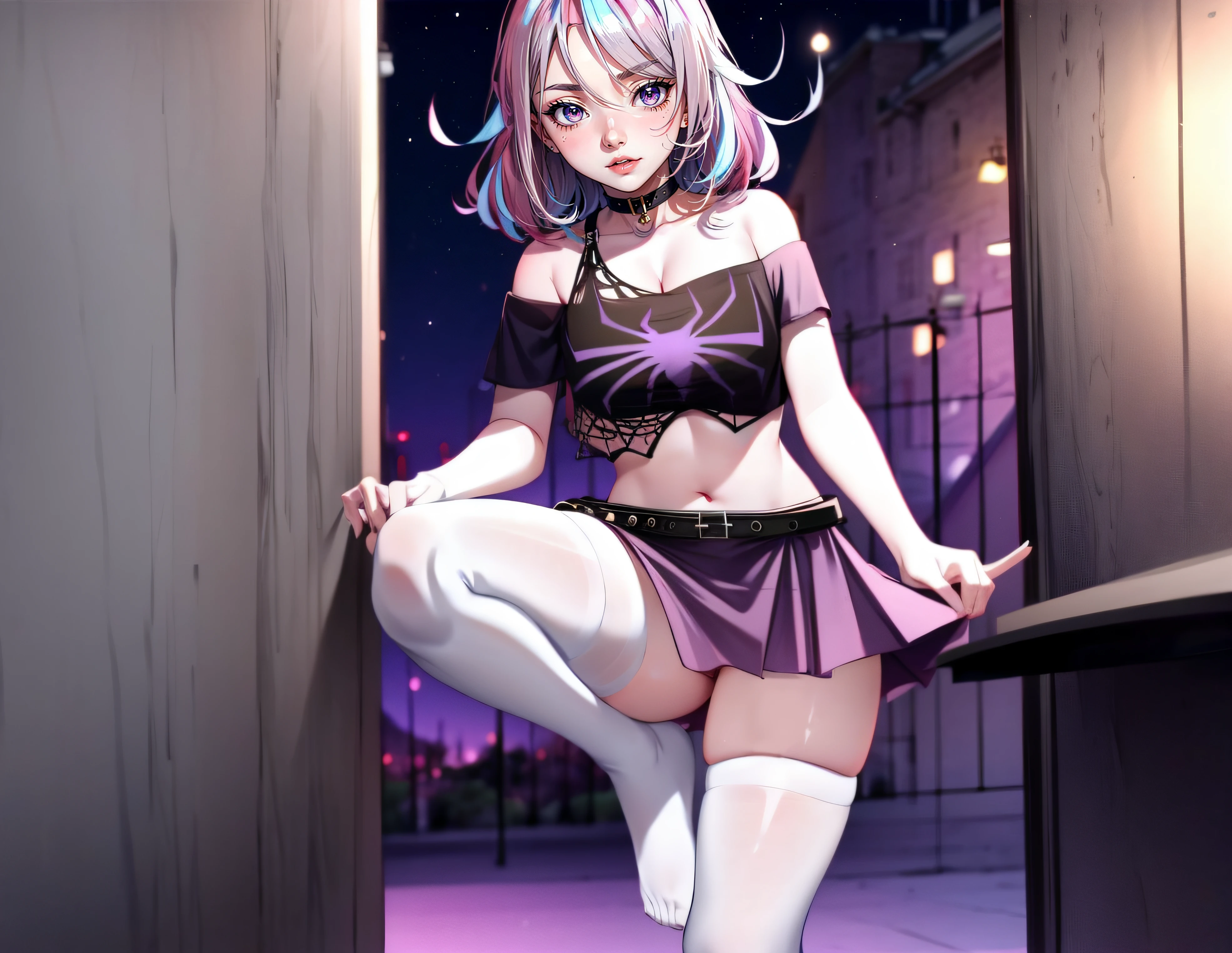Chica de anime con falda corta y top posando para una foto, Mejor fondo de pantalla de Anime 4K Konachan, seductora chica de anime, Anime Moe Artstyle, Estilo anime 4K, The anime girl is crouching, Badass Anime 8K, Fondo de pantalla de anime 4k, Chica de anime demonio, Hermosa chica de anime en cuclillas, Anime Art Wallpaper 8K