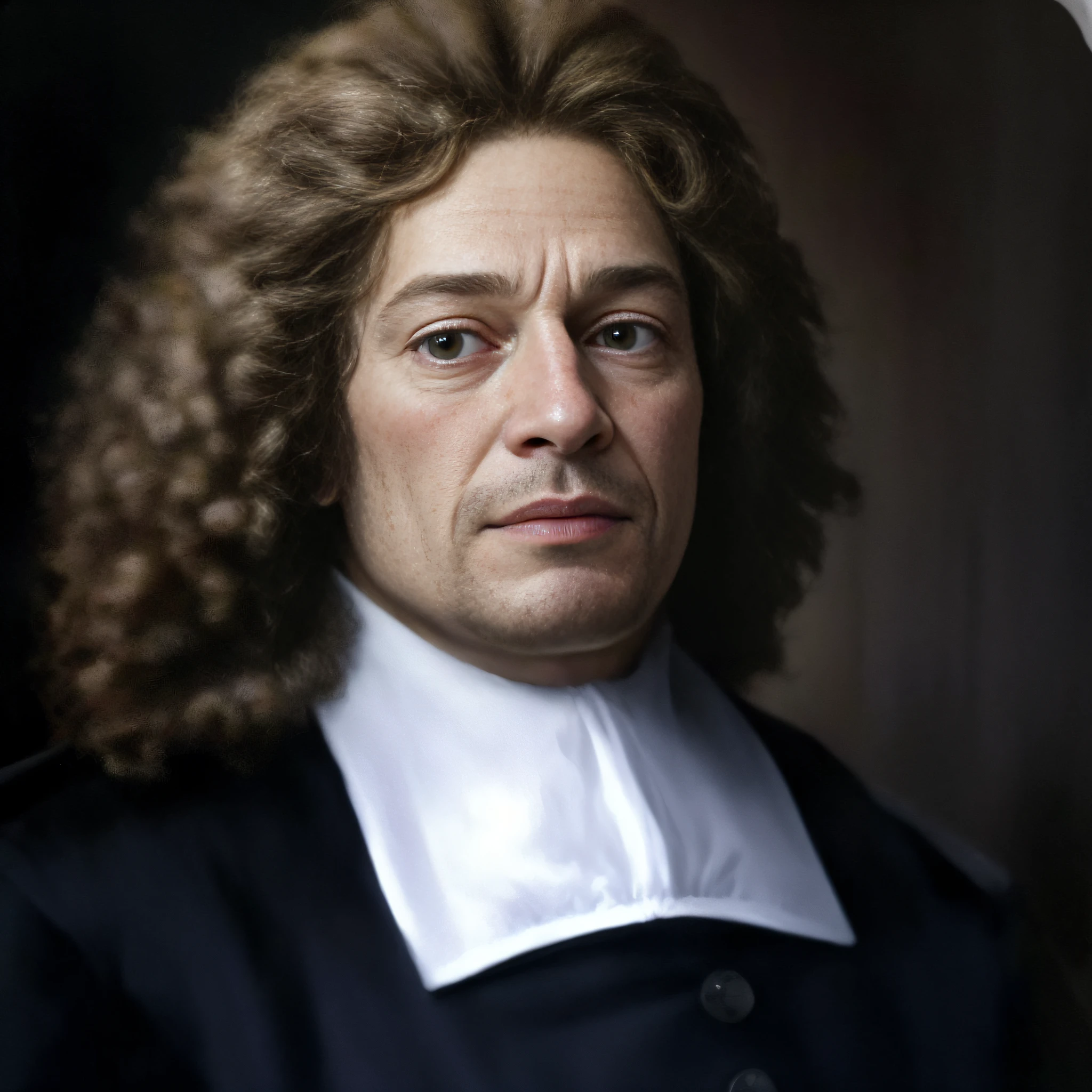 Retrato arafed de um homem com cabelo encaracolado e um colarinho branco, Willem Wissing, Directed by: Emanuel de Witte, inspirado em Cornelis Verbeeck, Pedro Rodolfo Kleijn, maurits cornelis, Directed by: Cornelis Verbeeck, Johannes Vormeer, Antoine Pierre Mongin, giovanni baglione, mickael lelièvre