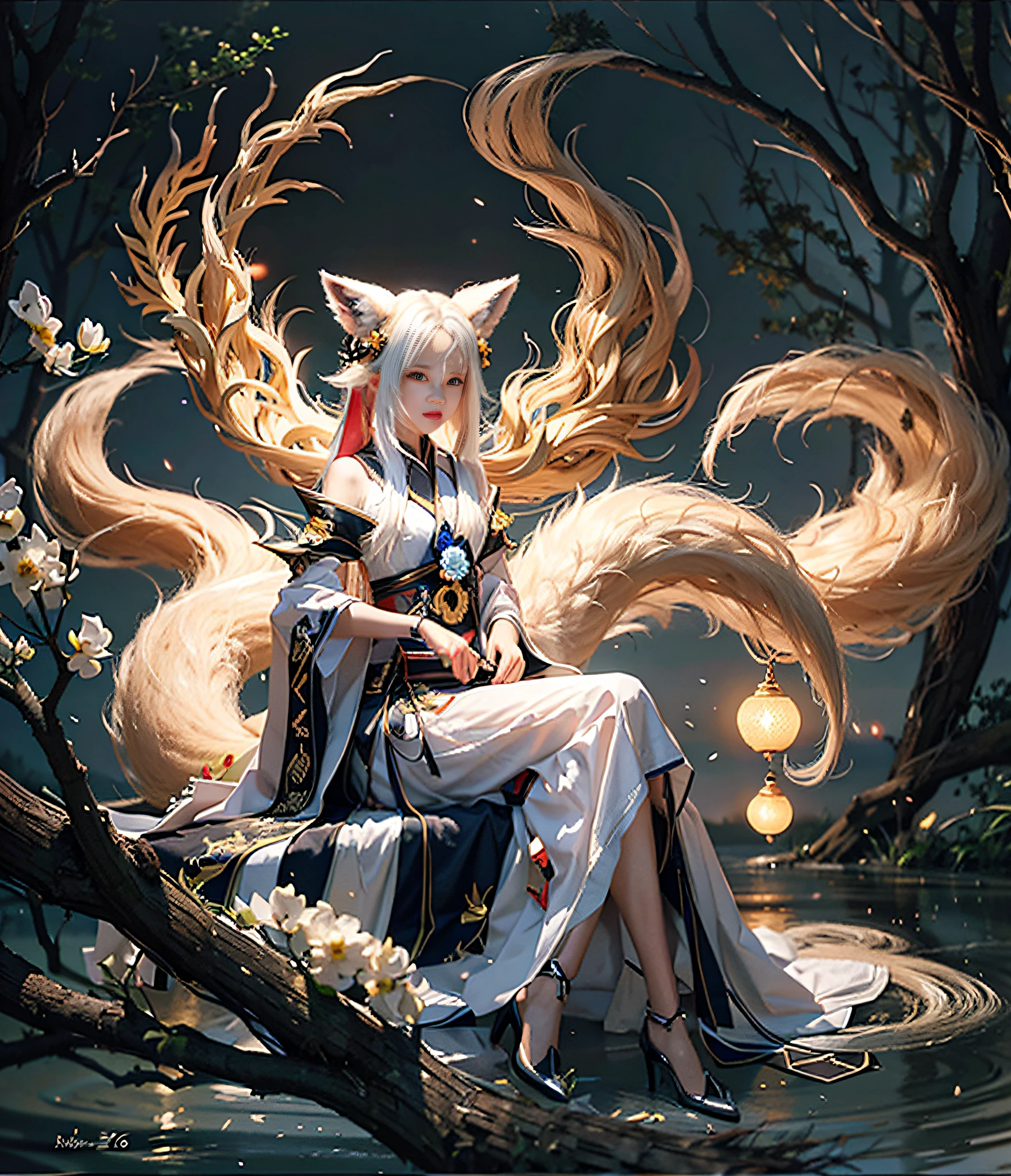 （Close-up of girl with white hair fox ears：1.5），（sface focus：2），（???? ???styled:1.5),
（（Lateral face：2）），（1女孩被soft_Light：1.5包围），（The light from the back window is backlighted：1.8），（illuminating），（Flowing fabric：1.3），（（Floral_Summer_dress：1.5），（straw_Hat：1.3）），
（tmasterpiece）， realisticlying， hdr， highly  detailed， 8K， RAW photogr，
Environmental occlusion，naturey，Harmonious composition，a warm color palette，fine art photography，
