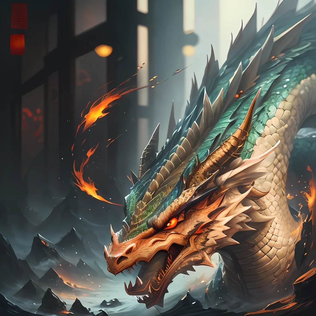 realistic chinese dragon --auto --s2