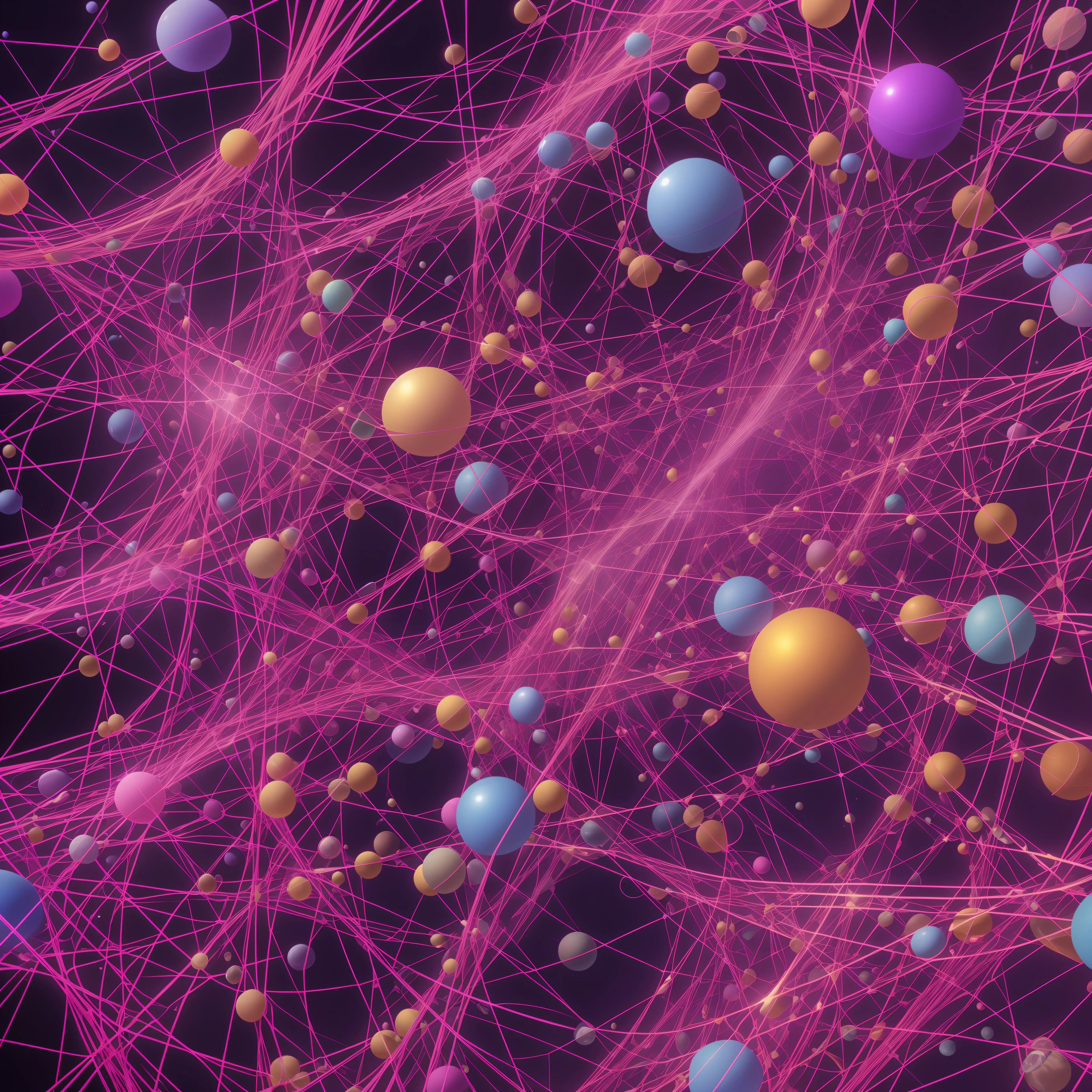 As we traverse down to the smallest scales allowed by physics, the first thing we notice is a crackling quantum foam - probabilistic bursts of virtual particles popping up and disappearing in a frenzy. This fuzzy, frothing activity creates a constant background churn throughout the quark's interior spacetime.
Delving deeper, the frantic foam parts to reveal elegant hyperdimensional shapes - curled up extra dimensions allowed in string theory. These geometric forms coil and twist in symmetrical patterns, pulsating with resonant notes from vibrating strings.
At the core, we find an entangled tapestry of shimmering qubits woven together in a strange quantum information lattice. This encodes the quark's intrinsic properties like spin, charge, and color in a way that transcends physical attributes.
Gliding through the qubit lattice, we see pointers and nodes that reveal the discretized, graph-like structure of spacetime itself. Space and time yield to a crystalline network of quantum events connecting the fabric of reality.
As we approach the most impossibly small distances, the spacetime lattice gives way to reveal other exotic features. Dark fluids seep through hidden dimensions, and unknown particles flit around with curious new forces.