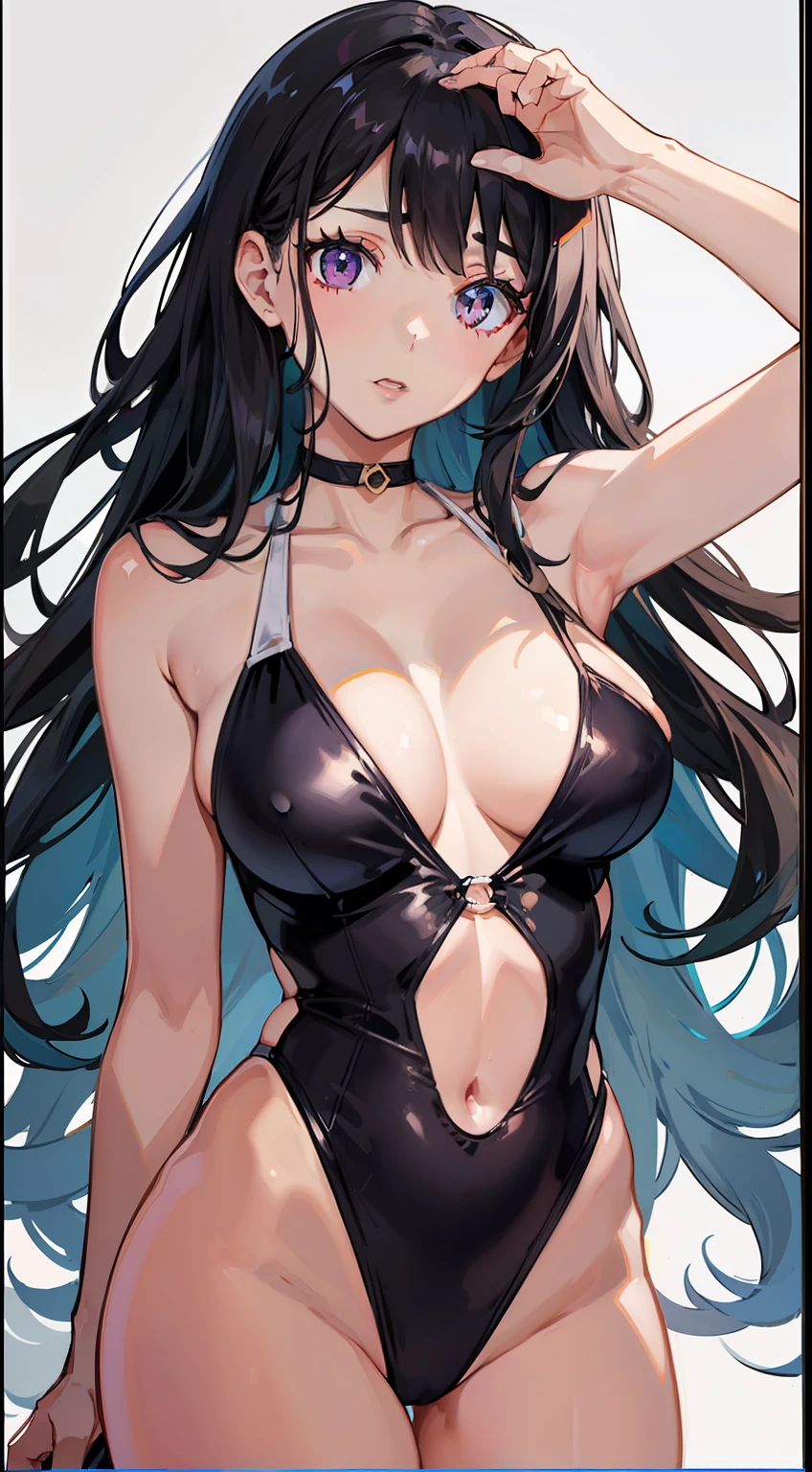 1girl 0.999
bangs 0.523
bare_shoulders 0.668
black_hair 0.944
breasts 0.979
cleavage 0.945
collarbone 0.556
cowboy_shot 0.697
highleg 0.856
highleg_swimsuit 0.881
holding 0.768
large_breasts 0.631
long_hair 0.859
looking_at_viewer 0.843
one-piece_swimsuit 0.928
parted_lips 0.690
purple_eyes 0.827
simple_background 0.816
solo 0.982
standing 0.680
swimsuit 0.827
towel 0.798
wet 0.938
wet_hair 0.552
white_background 0.768