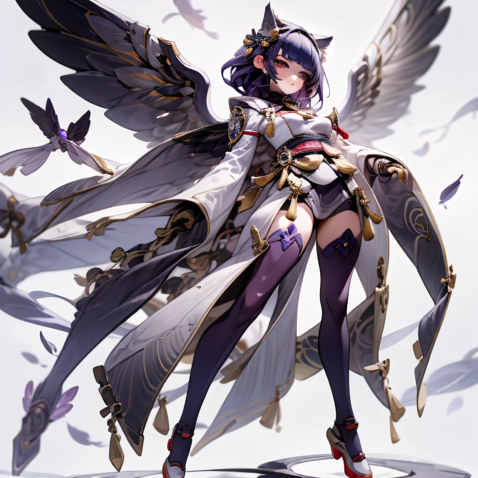 lean, chibi, Full body, Minimake, Mecha Body, Mecha legs, My favorite cat ears,Mecha Wings, NSTDA.