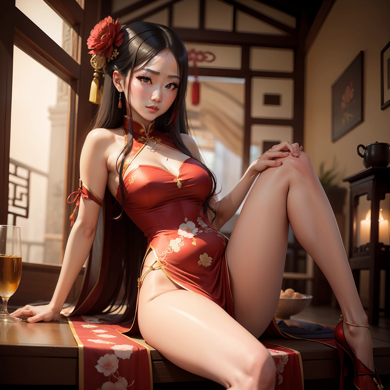 Chinese wedding maiden half