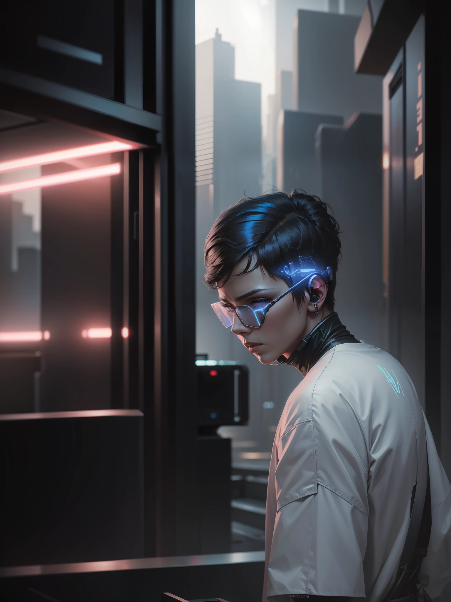 Change background cyberpunk, realistic face, 8k, ultra realistic