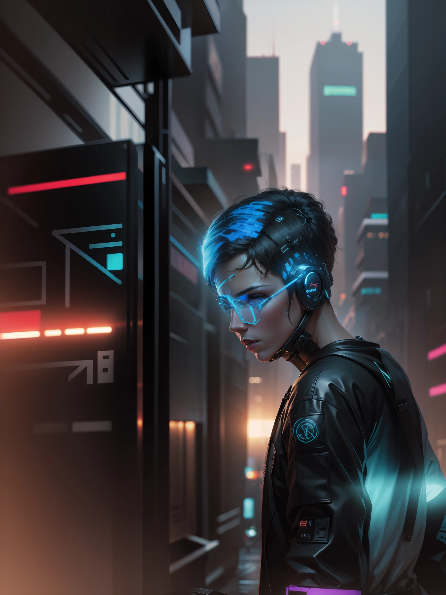 Change background cyberpunk, realistic face, 8k, ultra realistic