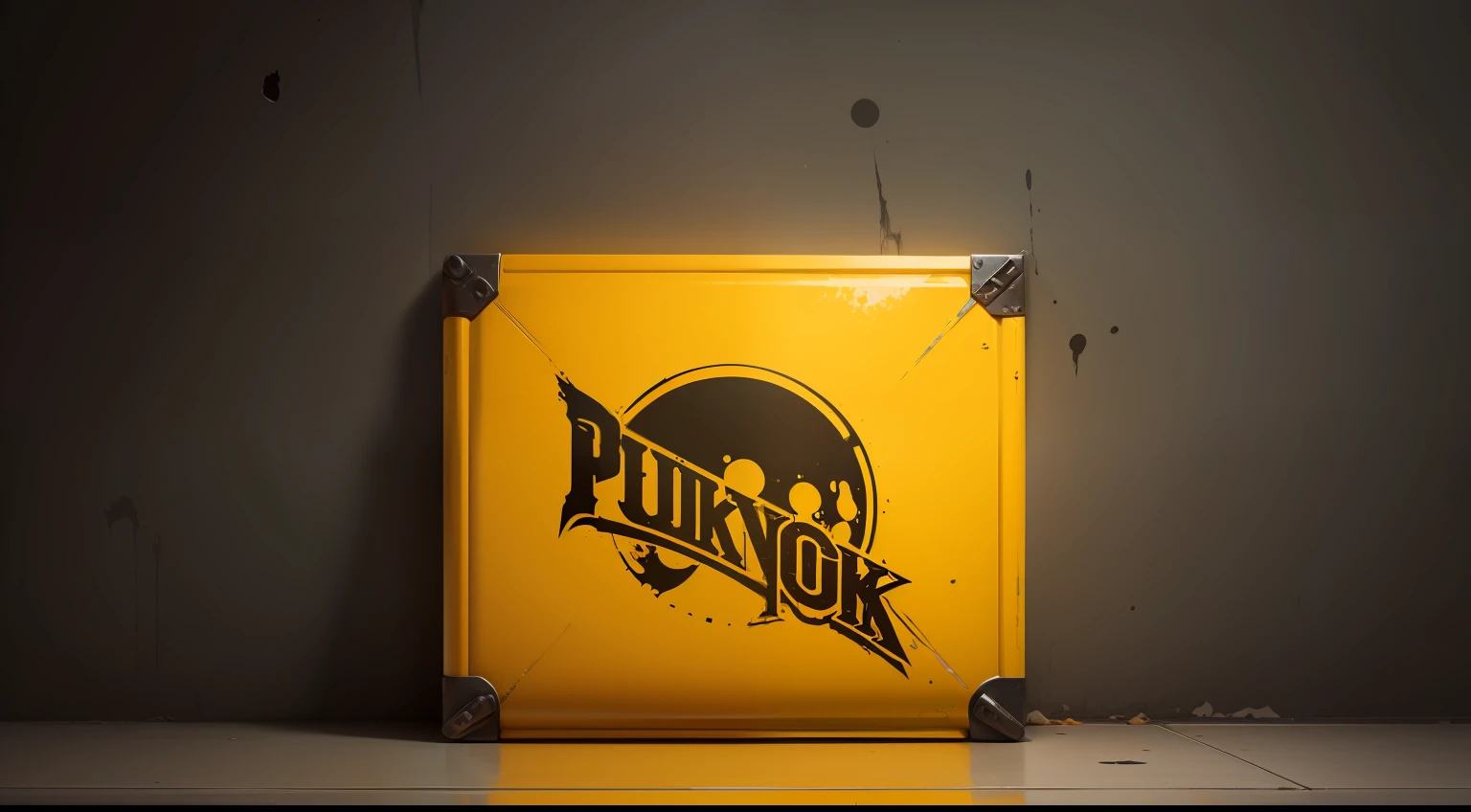 Background image ,، simple,The color is mainly orange and yellow,Bring some punk flair
