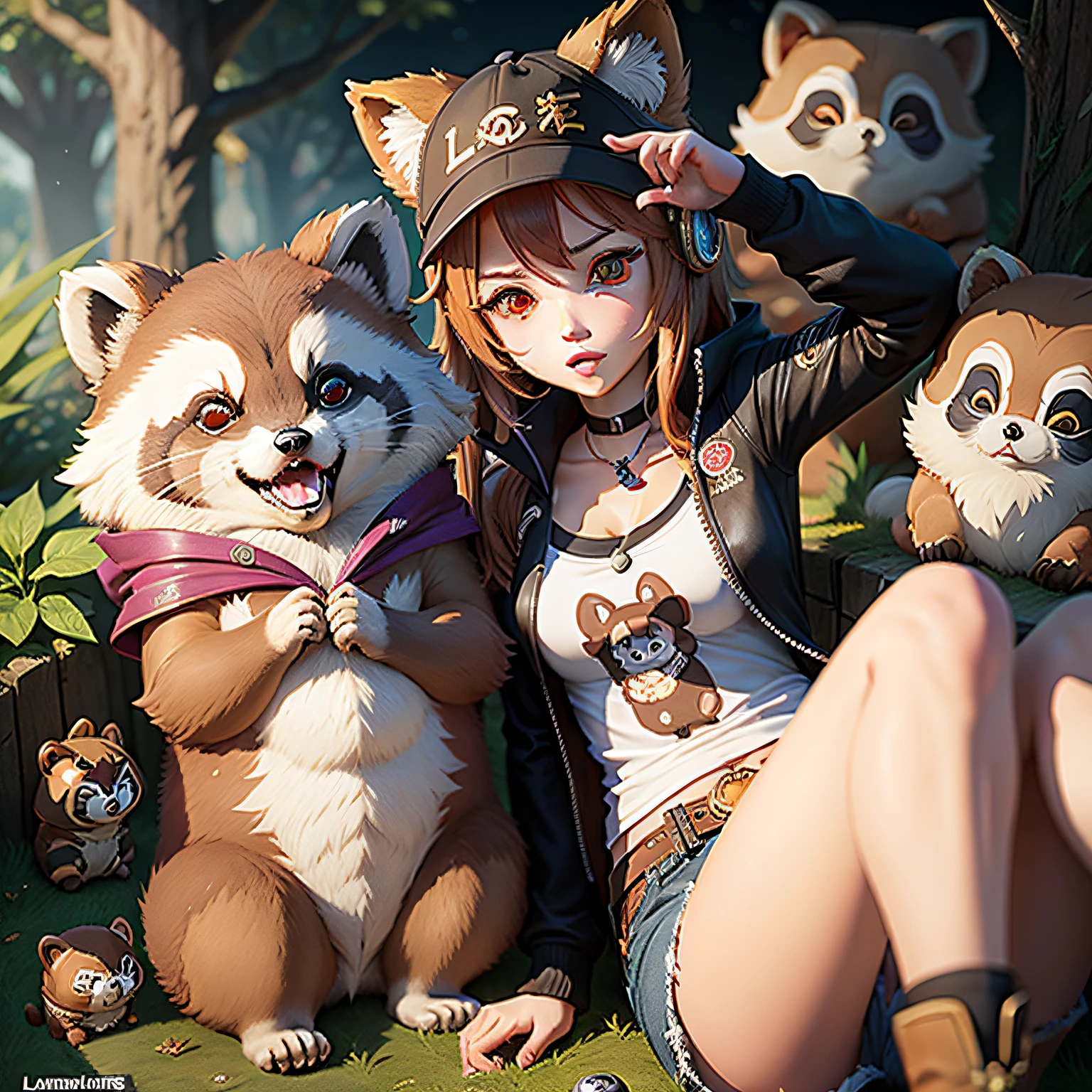 Anime League of Legends Charm Tanuki