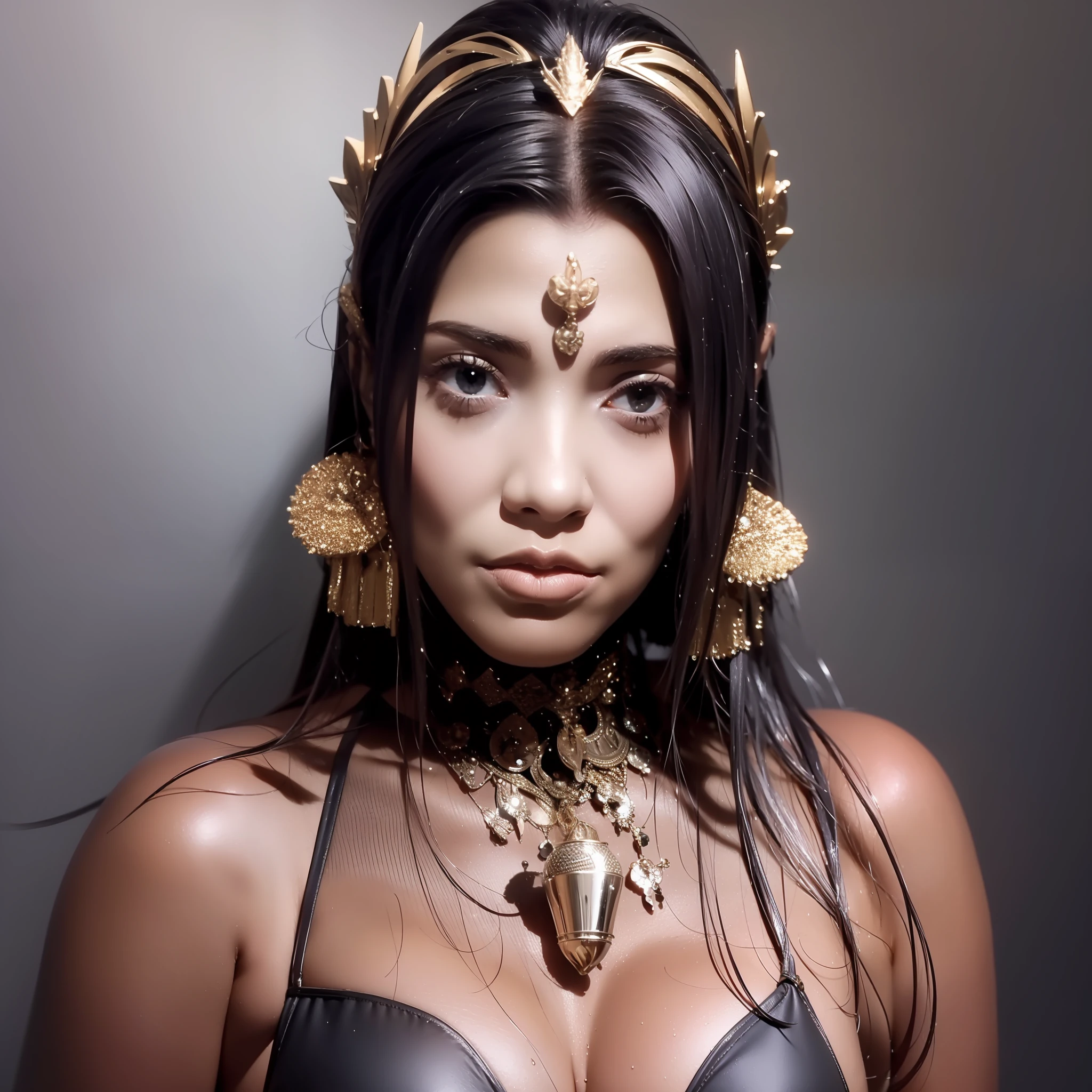 (nsfw), beautiful Egyptian goddess, cleopatrah ((seios grandes, decote, coxas grossas, figura de ampulheta)), fotorrealista, foto, obra-prima, realista, realismo, fotorrealismo, alto contraste, Trending photorealistic digital art in Artstation 8k HD high definition detailed realistic, detalhado, textura da pele, hiper detalhado, textura realista da pele, armadura, melhor qualidade, ultra alta res, (fotorrealista: 1.4),, alta resolução, detalhado, foto crua, sharp re, by Lee Jeffries Nikon D850 film Stock Photography 4 Kodak Portra 400 camera F1.6 lens rich colors hyper realistic texture dramatic lighting unrealengine trend on artstation cinestill 800,