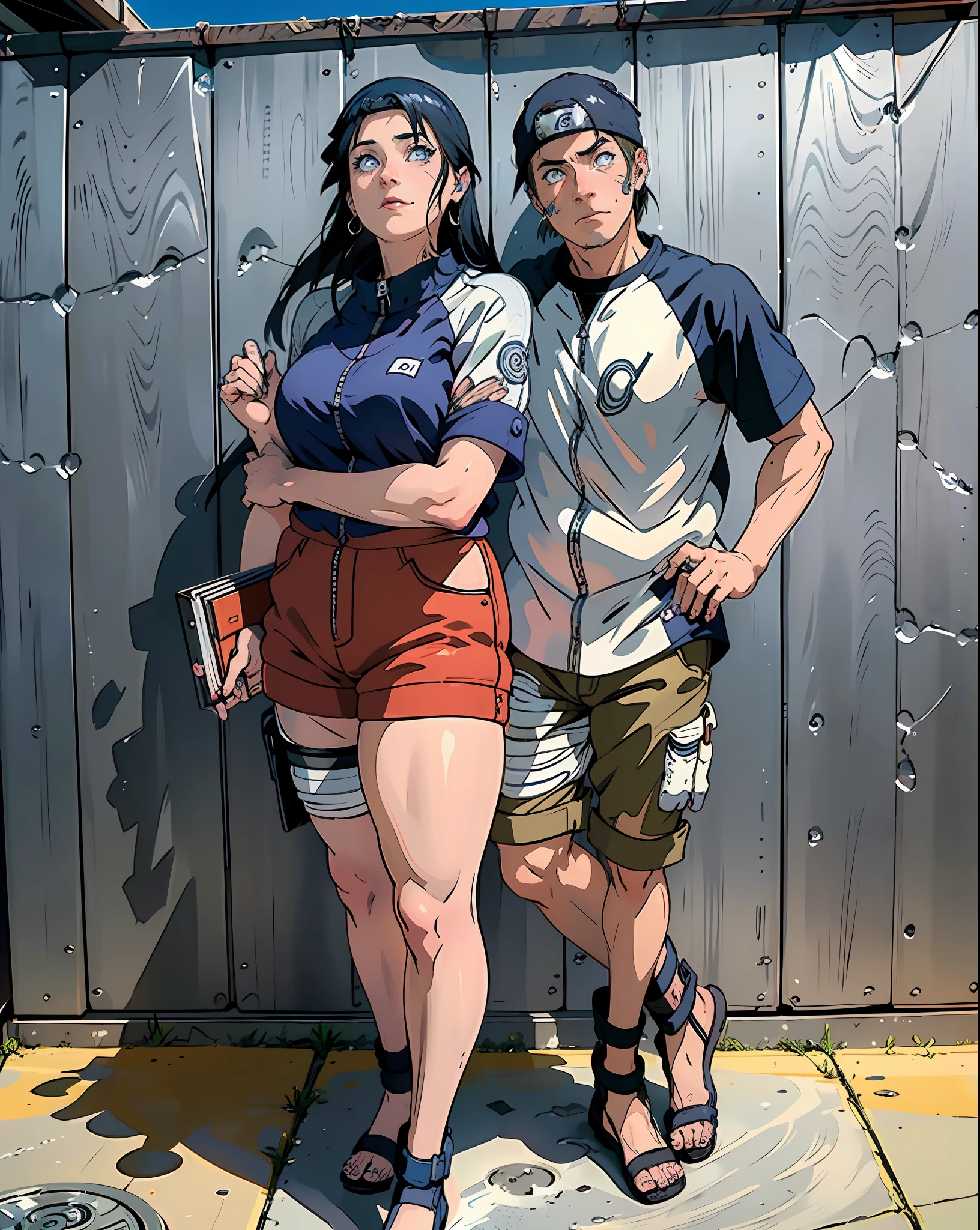 Hinata Hyuga and Naruto Uzumaki They are posing pora a painting in front of a porede, Directed by: Nandor Soldier, Lovely couple, imagem de perfil, por, pose de casal, coxas grossas, crescimento de um casal, Imagens, 👅 👅, 1614572159, by Amelia Peláez, they are in love, Fotografia tirada em 2 0 2 0