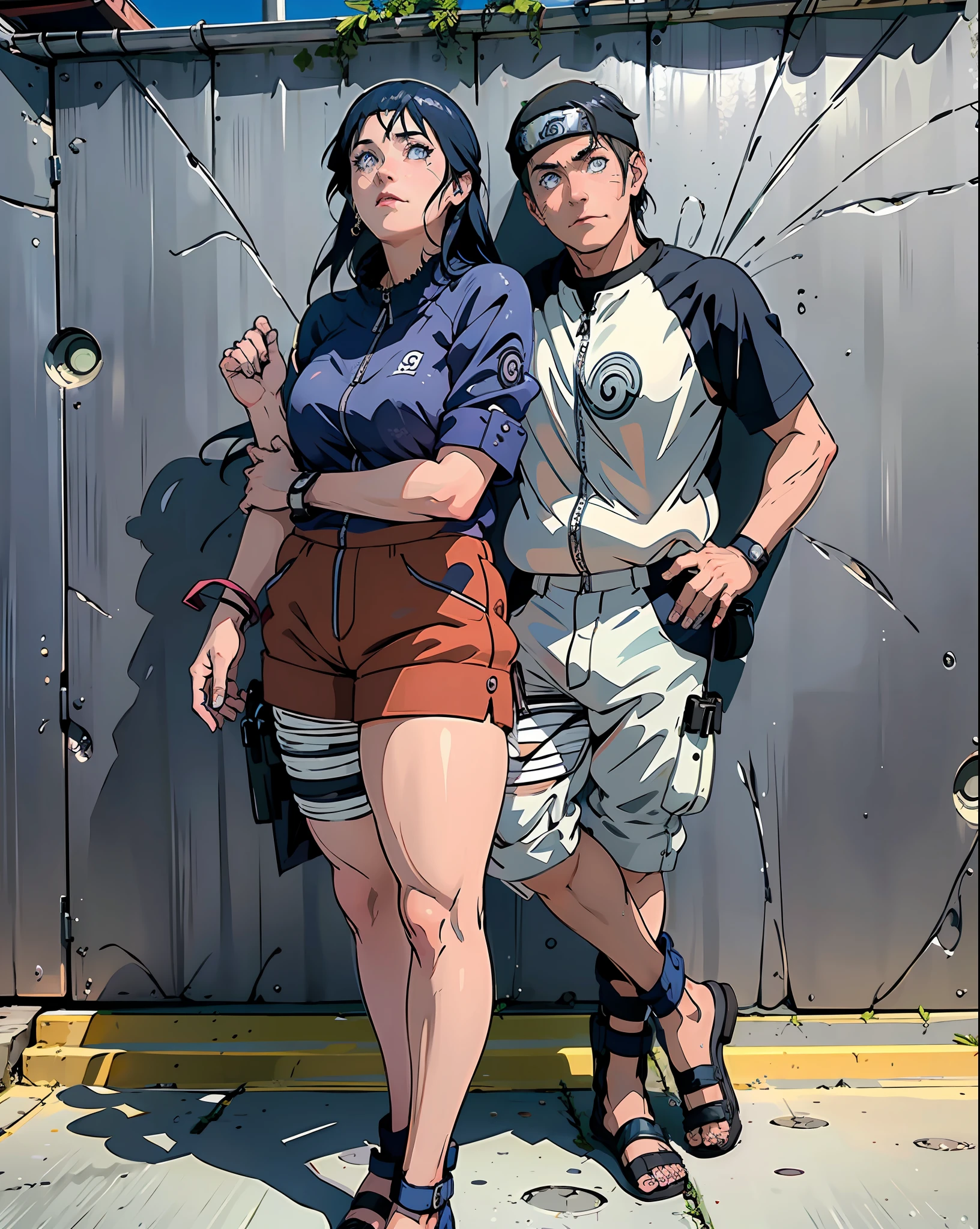 Hinata Hyuga and Naruto Uzumaki They are posing pora a painting in front of a porede, Directed by: Nandor Soldier, Lovely couple, imagem de perfil, por, pose de casal, coxas grossas, crescimento de um casal, Imagens, 👅 👅, 1614572159, by Amelia Peláez, they are in love, Fotografia tirada em 2 0 2 0