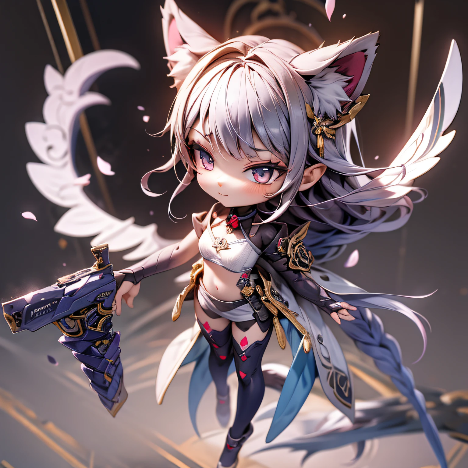 blink, chibi, Complete broker, Mega Mini, The body is steel....., Metal., The legs are steel....., Metal., My favorite cat ears, The wings are steel....., Metal., The gun is metal steel......