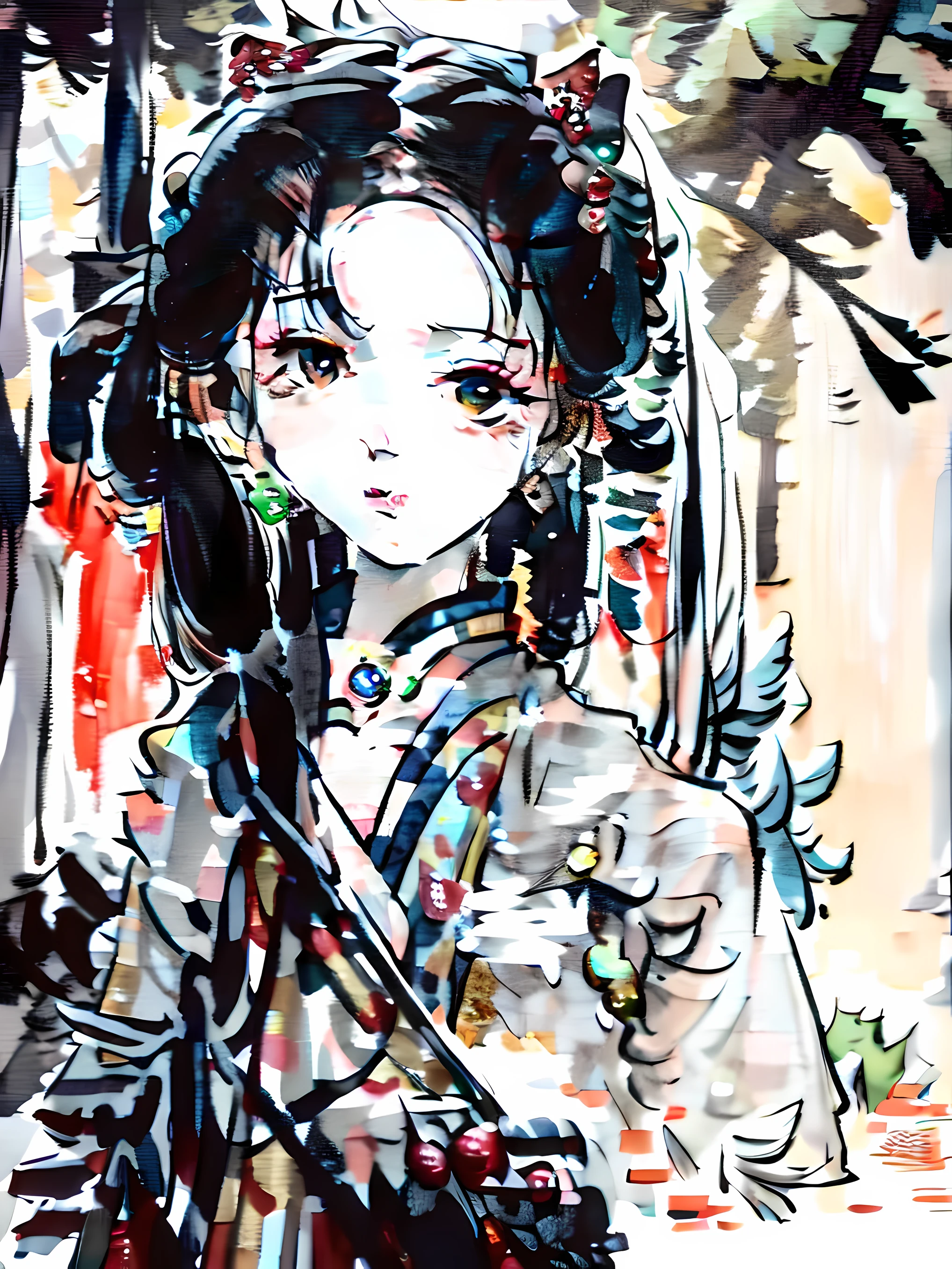 scene: Ancient majestic palace courtyard, With women wearing elegant cheongsam, Exudes imperial elegance.
Prompt: The cheongsam woman in the palace courtyard, Ancient Chinese style