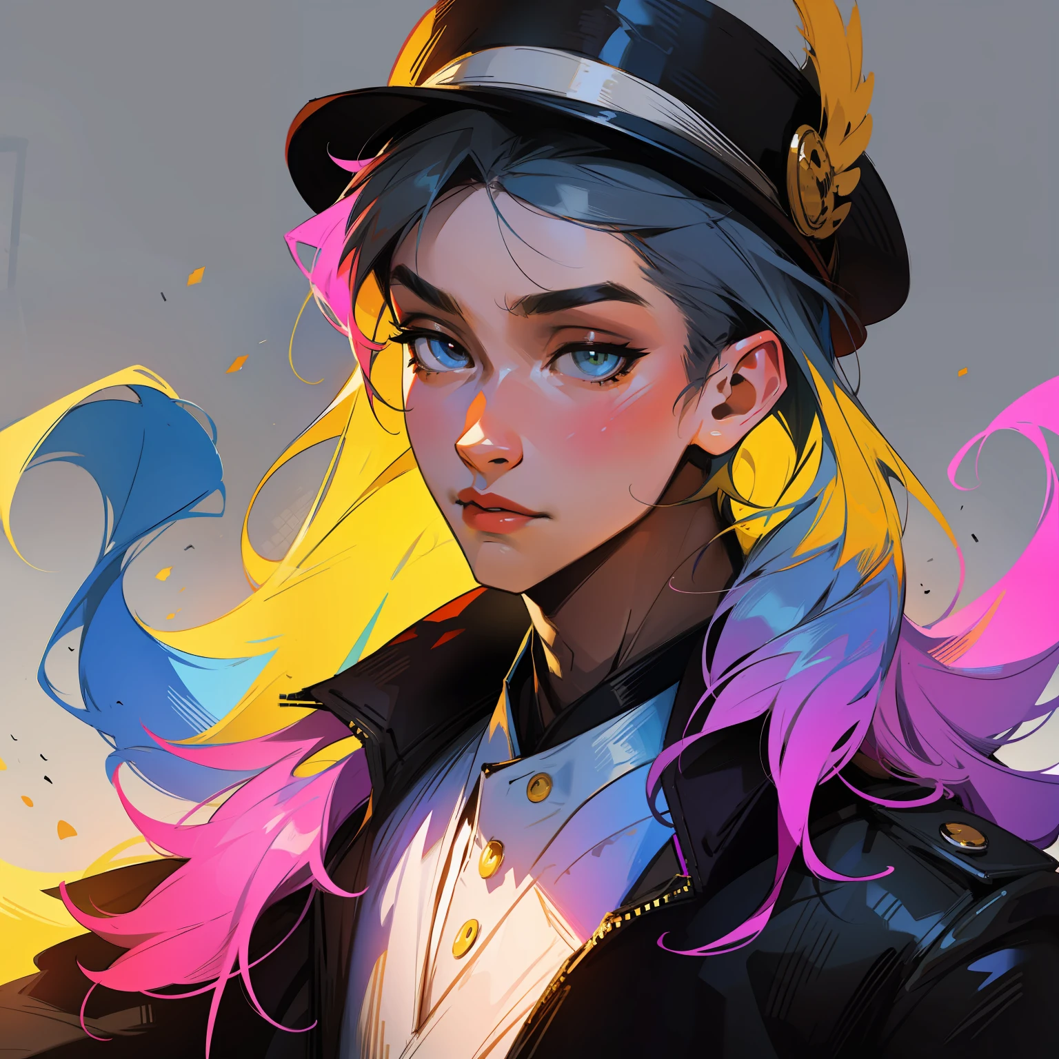 Pixel art、colourfull、male people、Hats、portraitures