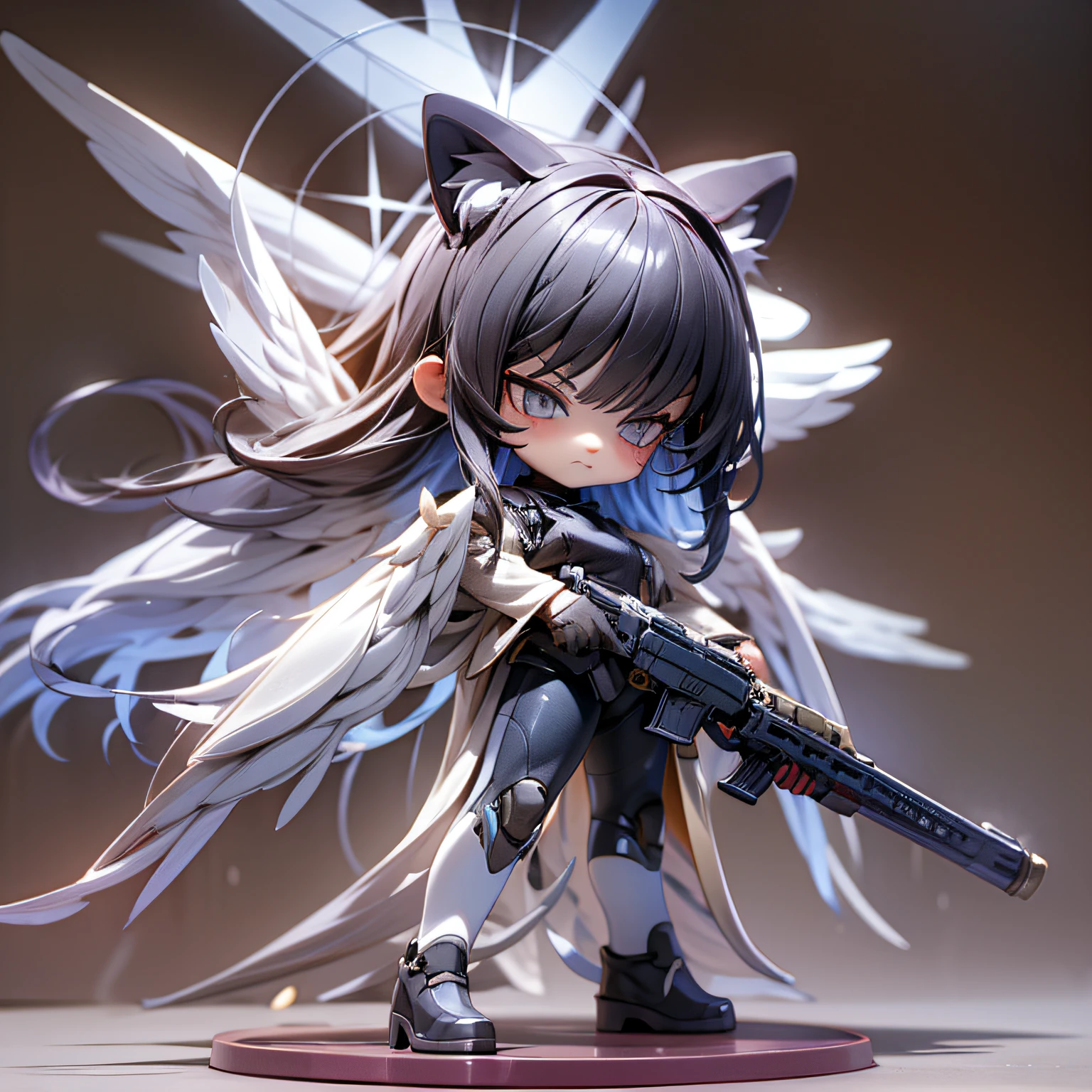 blink, chibi, Complete broker, Mega Mini, The body is steel........., Metal., The legs are steel........., Metal., My favorite cat ears, The wings are steel........., Metal., The gun is metal steel..........