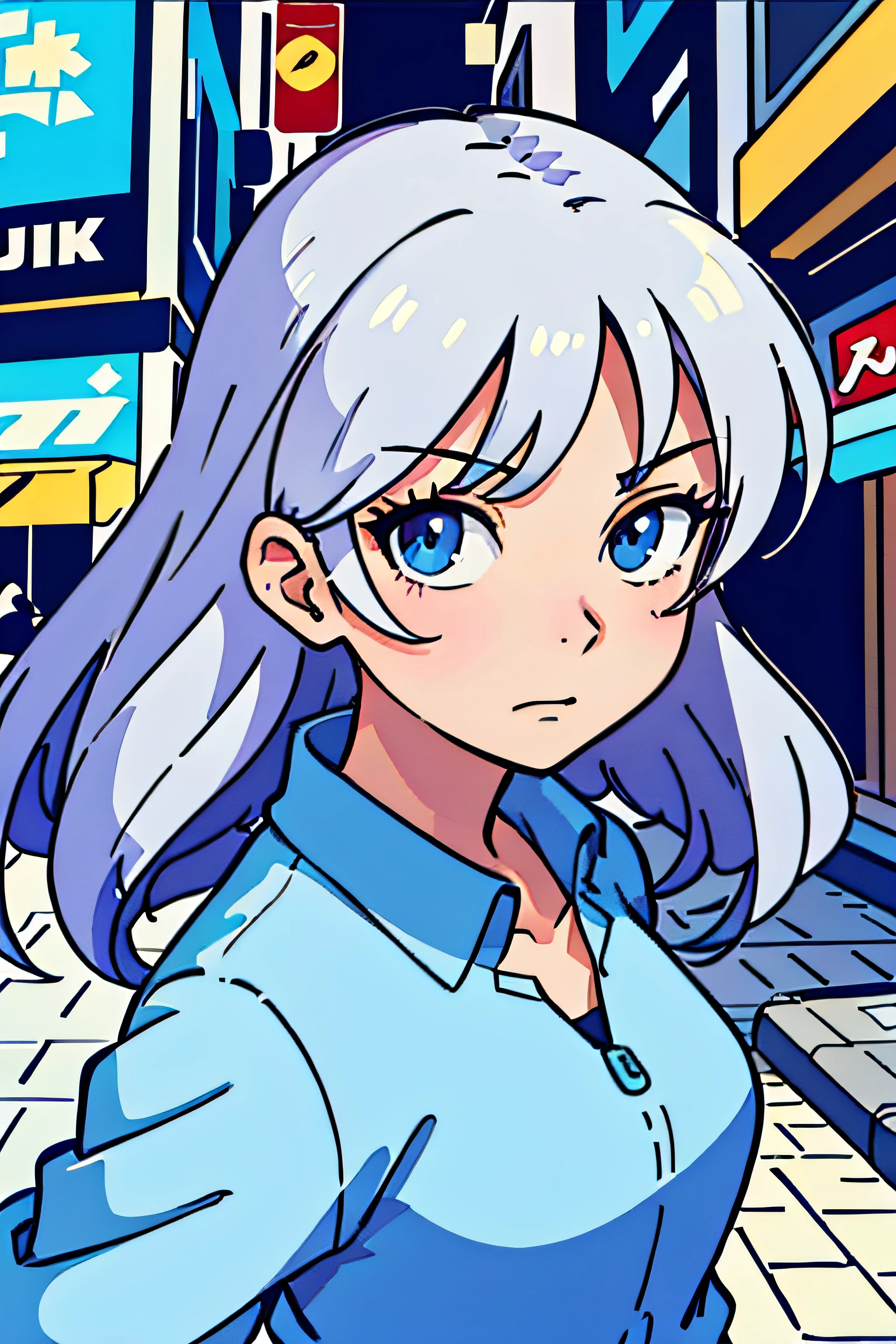 (best-quality:0.8),
(best-quality:0.8), perfect anime illustration, extreme closeup portrait of a pretty woman walking through the city
