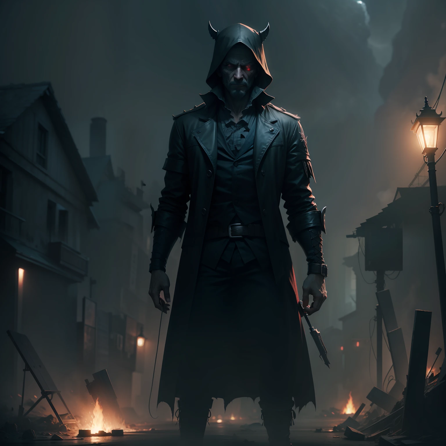 Hell night, concept art, 4k