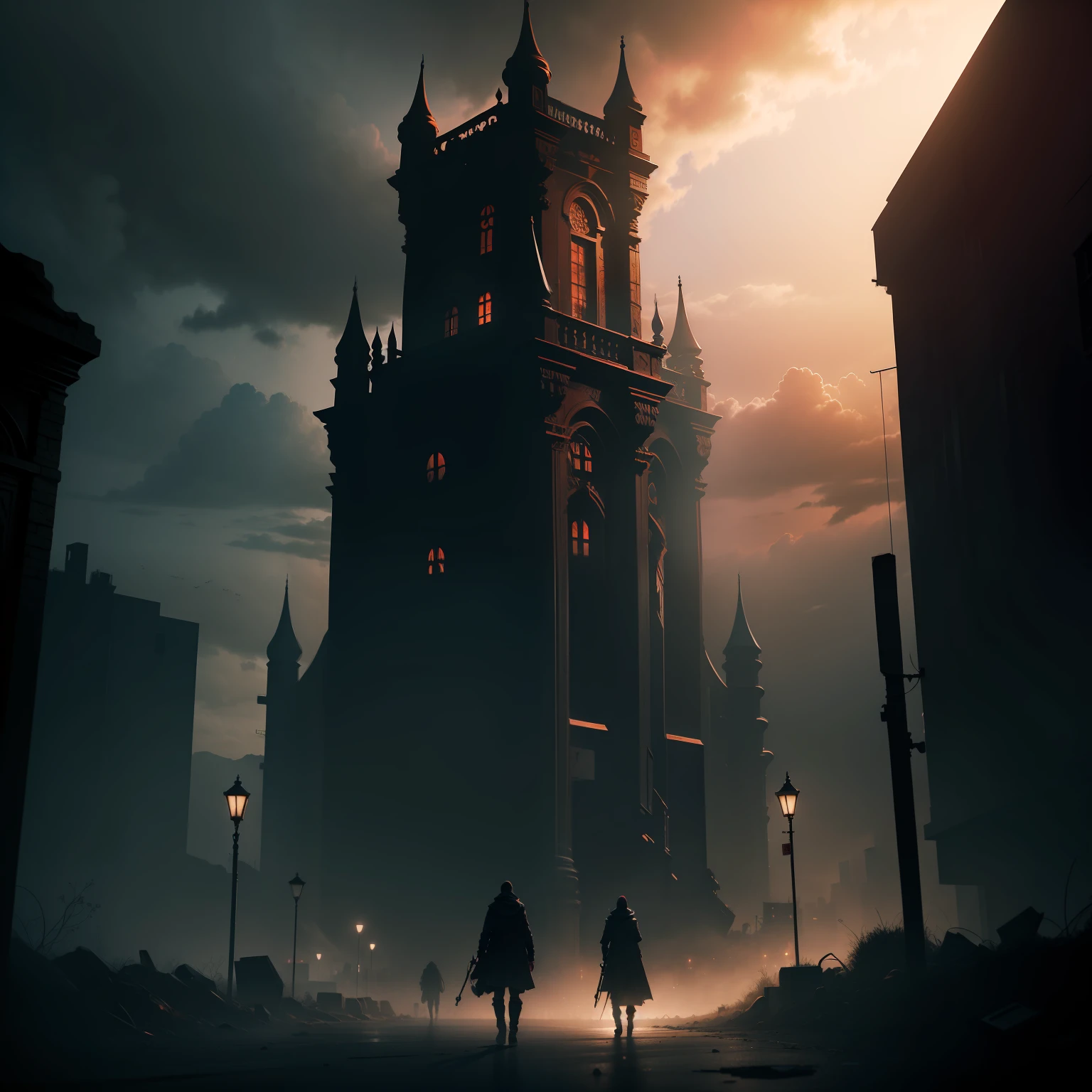Hell night, concept art, 4k