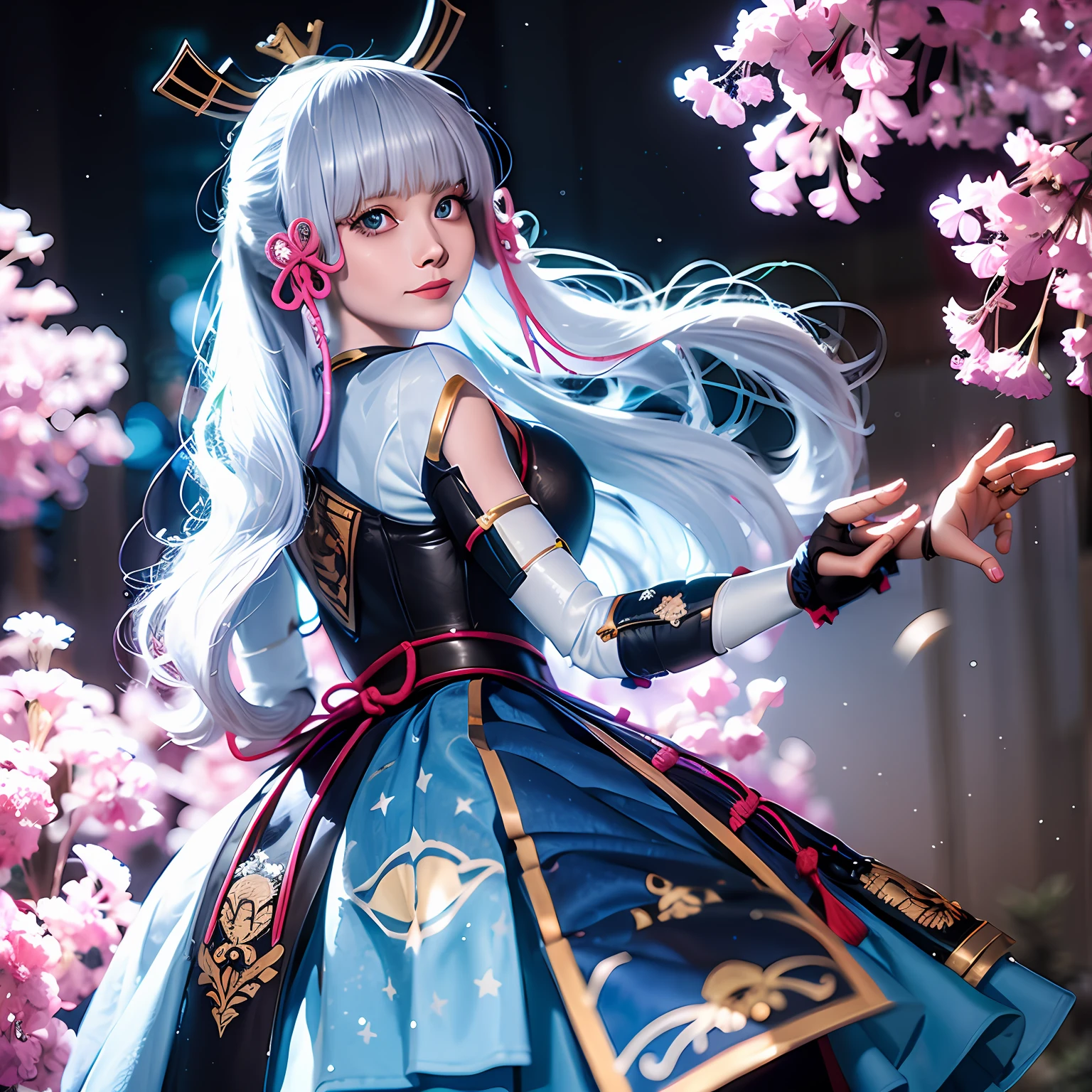 1girl,herry blossoms, 1girl, tree, solo, aurora, fireworks, long_hair, fireflies, light_particles, pine_tree, snowflake_background, milky_way, aerial_fireworks, headdress, arms behind body, blue_eyes, smile, face focus,photorealistic:1.4 detailed face,detailed eyes,shiny skin,Five fingers ,Five fingers ,Five fingers ,Five fingers ,Five fingers ,Five fingers ,Five fingers ,Five fingers ,Five fingers ,Five fingers ,Five fingers ,Five fingers ,Five fingers ,Five fingers ,Five fingers ,Five fingers ,Five fingers ,Five fingers ,Five fingers ,Five fingers ,Five fingers ,Five fingers ,Five fingers ,Five fingers ,Five fingers ,Five fingers ,Five fingers ,Five fingers ,Five fingers ,Five fingers ,Five fingers ,Five fingers