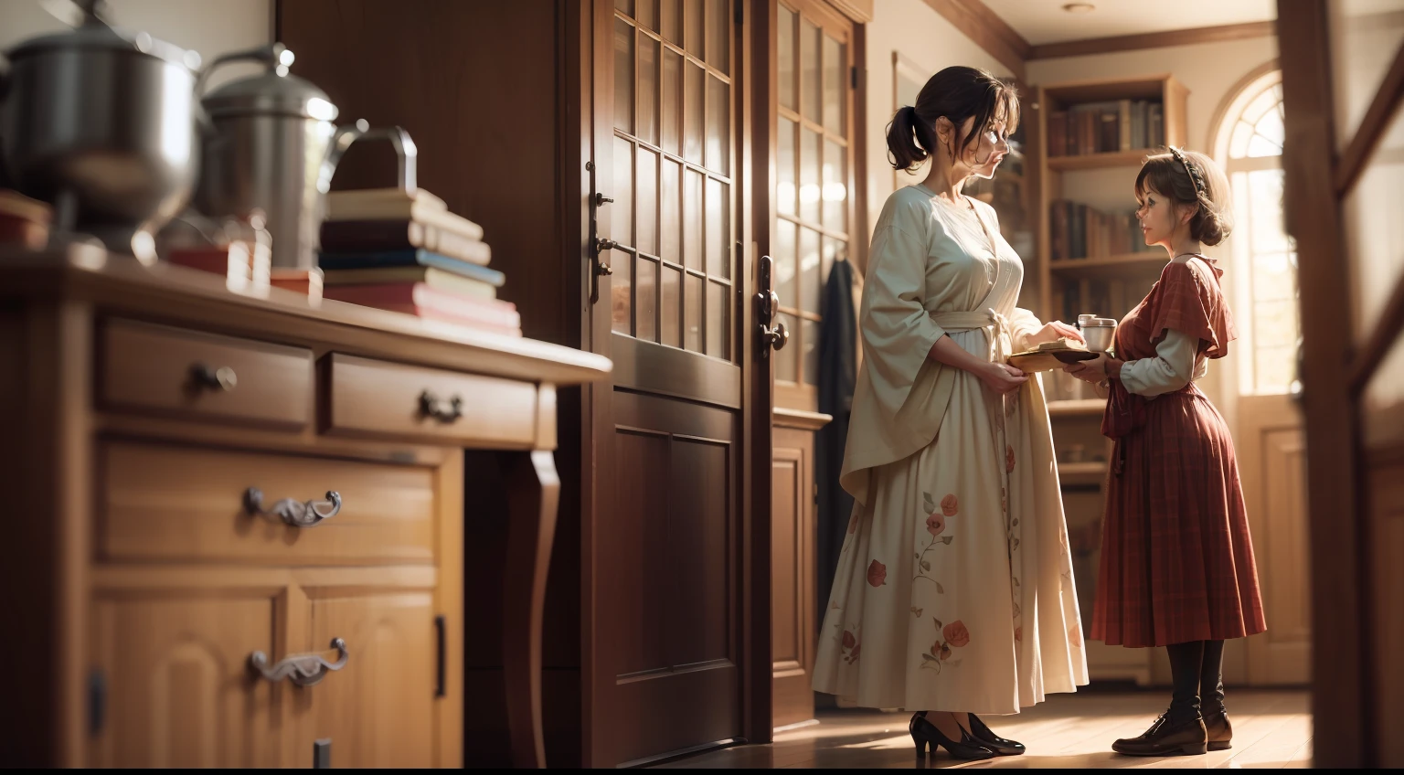 Beautiful around 50 years old，Live action photo style
