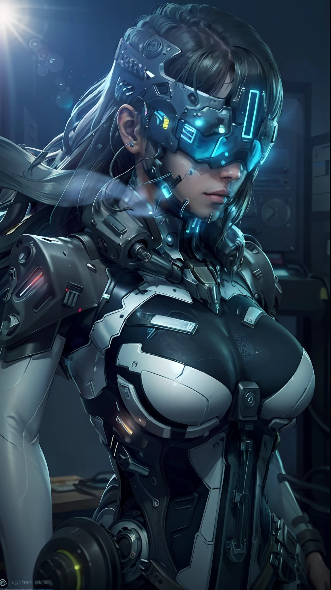 ((Best quality)), ((masterpiece)), (highly detailed:1.3), 3D,rfktr_technotrex, beautiful cyberpunk woman with voluminous hair hacking a computer terminal,computer servers, LCD screens, fibre optic cables, corporate logos,HDR (High Dynamic Range),Ray Tracing,NVIDIA RTX,Super-Resolution,Unreal 5,Subsurface scattering,PBR Texturing,Post-processing,Anisotropic Filtering,Depth-of-field,Maximum clarity and sharpness,Multi-layered textures,Albedo and Specular maps,Surface shading,Accurate simulation of light-material interaction,Perfect proportions,Octane Render,Two-tone lighting,Low ISO,White balance,Rule of thirds,Wide aperature,8K RAW,Efficient Sub-Pixel,sub-pixel convolution,luminescent particles,light scattering,Tyndall effect,working camputers