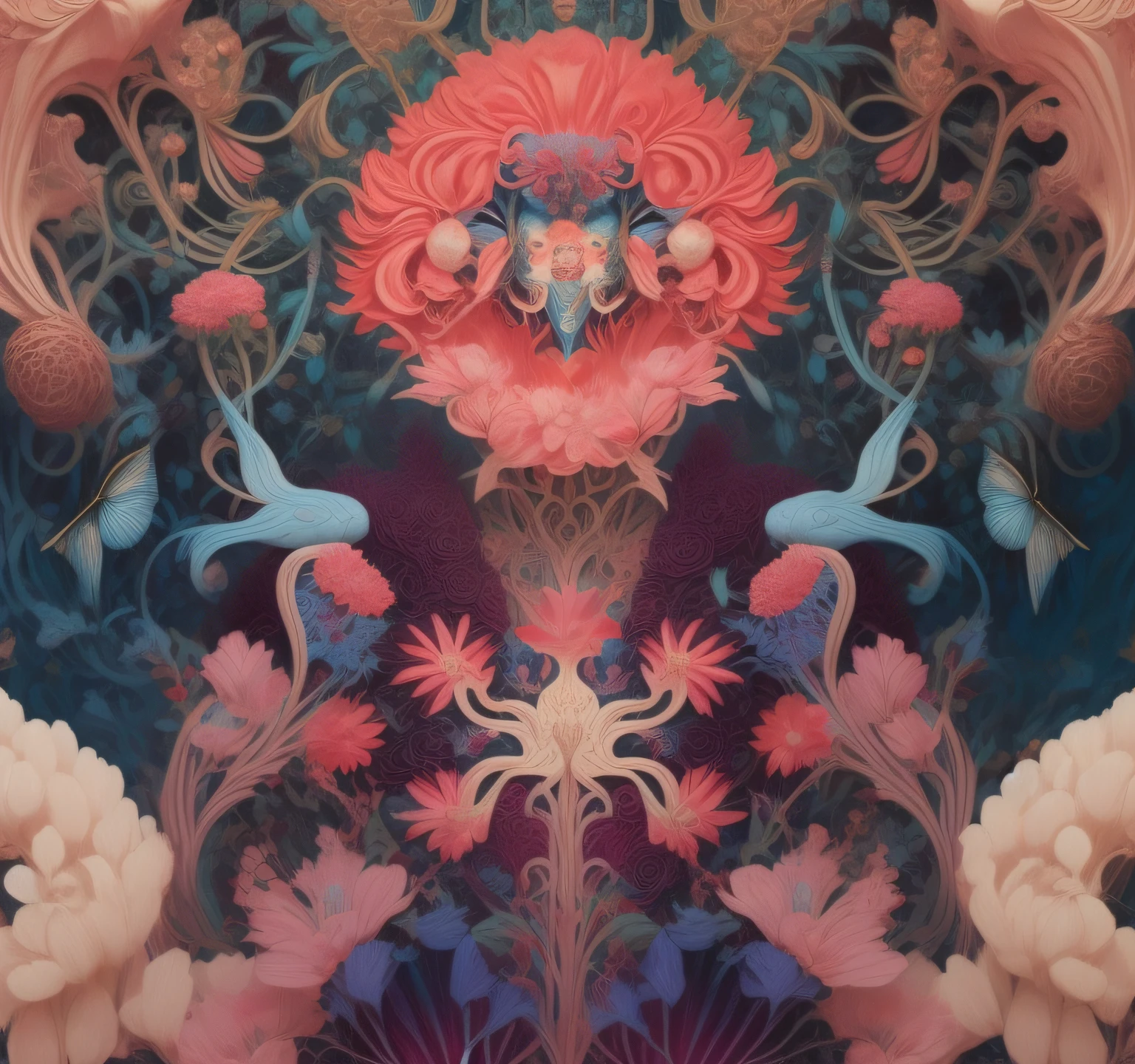 Close-up of a painting of a man holding a flower, james jean artwork, james jean andrei riabovitchev, Jordan Grimmer and James Jane, james jean marc, james jean soft light 4 k, james jean soft light 4k, james jean art, highly detailed visionary art, james jean and wlop, Beeple e James Jean, James Jean"