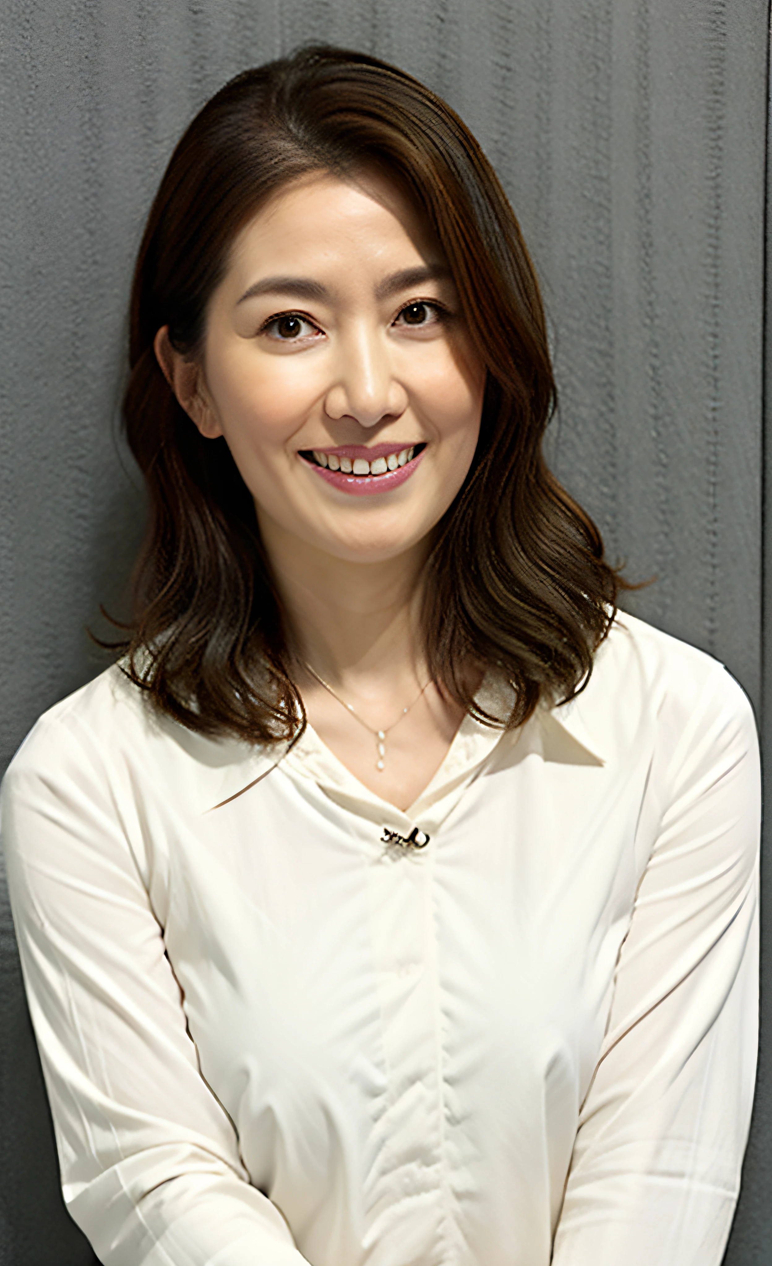 huge boob,droopy bosom,White half-sleeved shirt