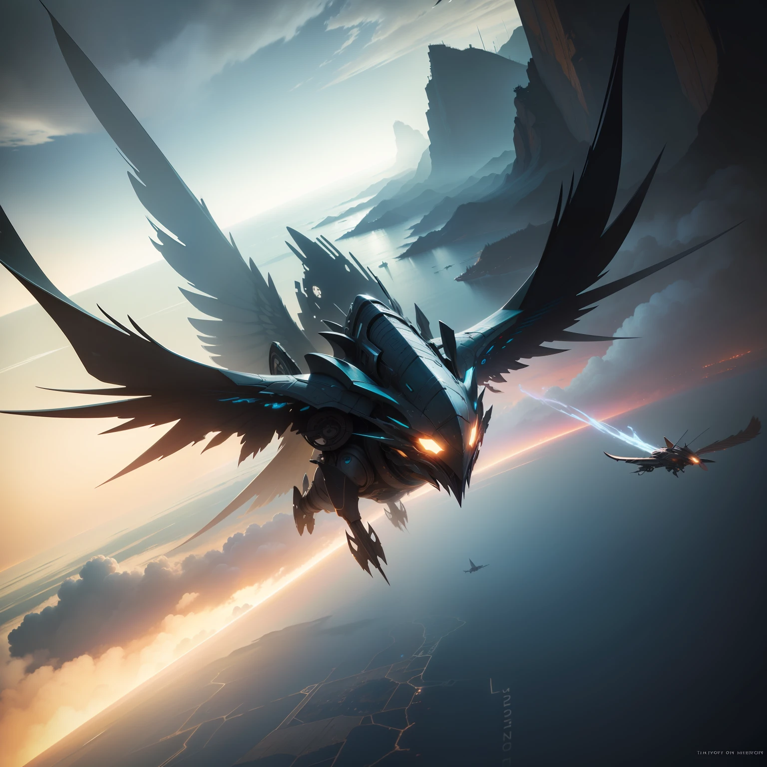 The flying none, concept art, 4k