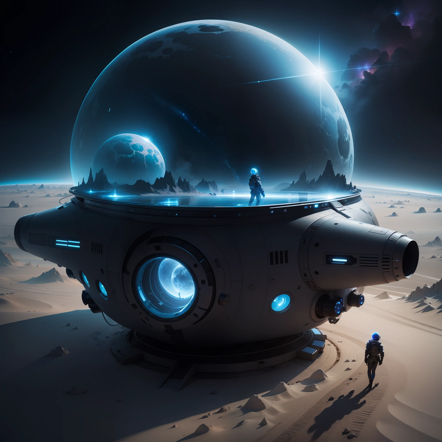 The return of lost in space, concept art, 4k