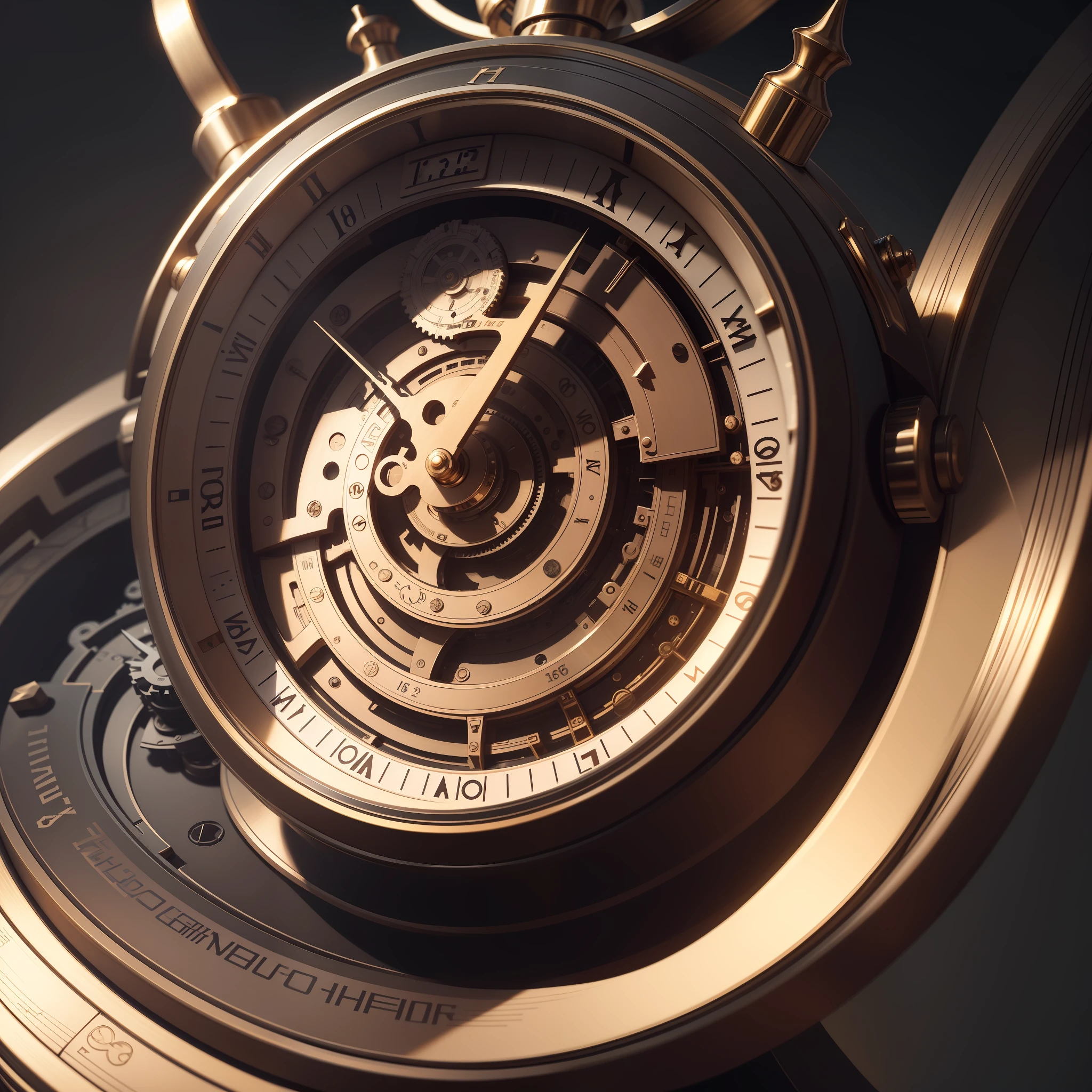 It's all clocks in one space, UHD, masterpiece, ccurate, super detail, high details, high quality, best quality, highres, 16k