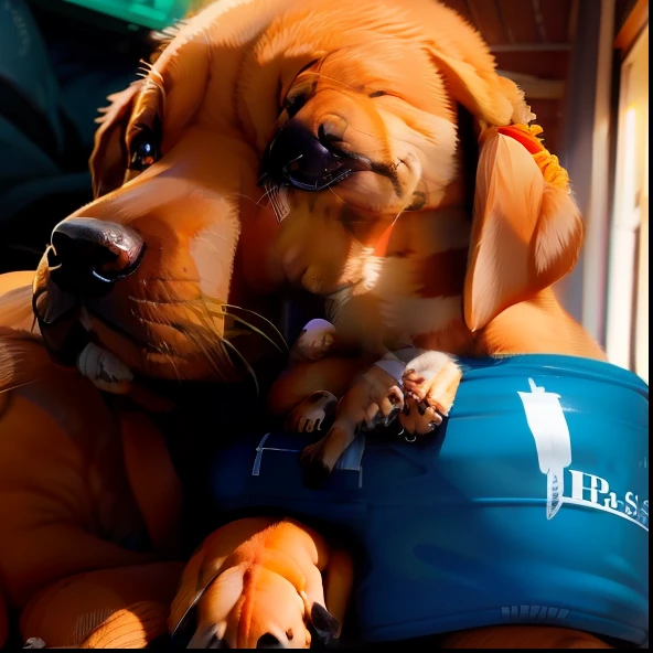 Labrador retriever puppies,o cachorrinho,A puppy in his arms,
