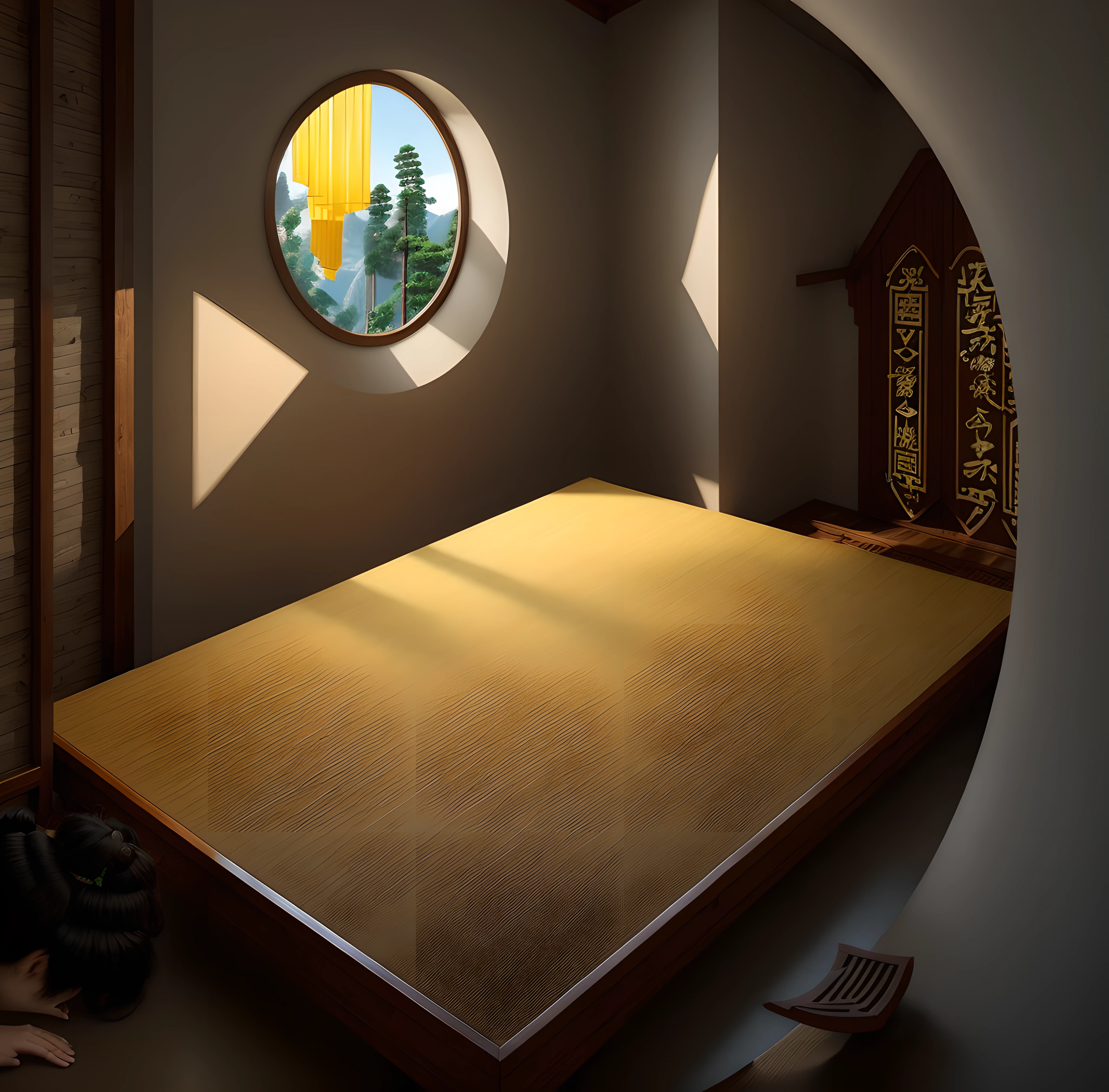 Bright scene,real rendering,(((In the daytime:1.5))),Not a night view,Best quality at best,highly detailed,tmasterpiece,ultra - detailed,Extremely detailed CG unifies 8K, 8K, Diamond, China Wall,tmasterpiece,best qualityer,Chinese martial arts style,There are water lilies,There are lanterns,Under the water,Lake surface,lotuses,The beautiful,(((Chinese martial arts style))), The sky is vast, Even the mountain cliffs, Bright ink style, Contour light, Atmospheric atmosphere, , bamboos, pines, Octagonal stone pavilion, Flying waterfalls, CG, The world of martial arts, Chinese style buildings, Eau, in a panoramic view, 8K, tmasterpiece, best qualtiy, high qulity, high detal, super detailing, A high resolution, hyper HD,Complete and unified