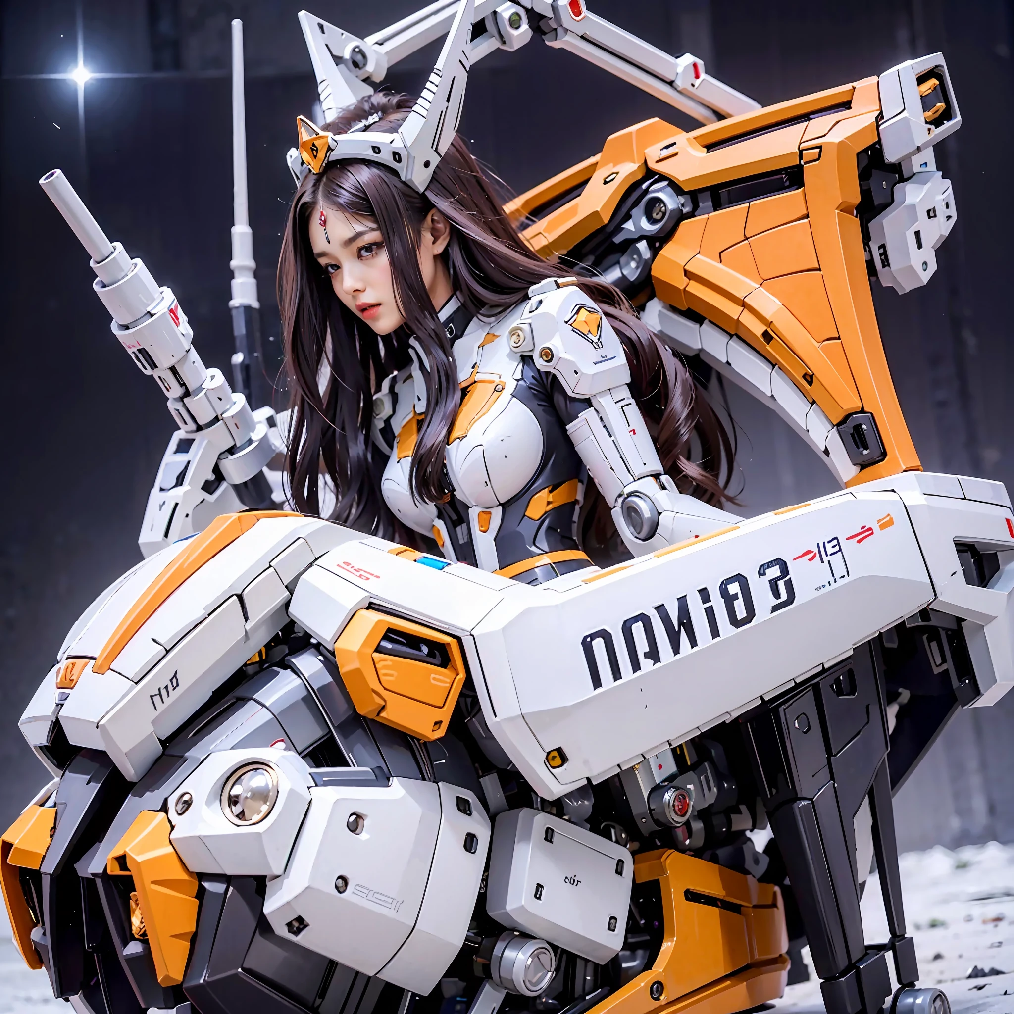 In the center of the ultra-wide-angle lens, The elegant and ethereal mechanical queen Satyr spreads her wings high on the ionosphere, Break through the sound barrier, And the scene is shocking,The mechanical part of the mechanical queen satyr has soft and charming lines。Using Midjourney's advanced tools, The mechanical queen Satyr has a human-like upper body,Until the bottom of the bee's waist,Pear-shaped hips and mechanical legs,And the mechanical light wings of the mechanical Empress Satyr are plated with a splendor unique to space,Mingle with the splendor of the halo crown on her head。Use Midjourney's advanced brush and shape tools,Add complex textures and models to the mechanical queen satyr, Bring the charming face of the mechanical satyr queen's head to life,Give it a true wild beauty,Let the mechanical hoof legs be graceful, slender and textured,Giving the mechanical Empress Satyr a sexy and touching K-cup teardrop-shaped giant tit squeezed by the corset, deformed like jelly, and shiny luster。Use Midjourney's advanced brushes and shape tools to give the mechanical joints of the mechanical stayer queen a top-of-the-line supercar feel,Sculpted skin texture and color。With Midjourney's advanced brush tools and palettes and strokes, Try different models and materials,Create a magnificent one, epic look at your scene,Let the mechanical stayer queen be toned and elegant and ethereal,The starry sky background and the lunar surface are clearly displayed。Use Midjourney's powerful tools,You can bring this magnificent and magnificent scene to life with incredible detail and beauty。 hdr,(真实感,Masterpiece quality,best qualtiy),,PureErosFace_V1,Urzang-6500-V1 version.1