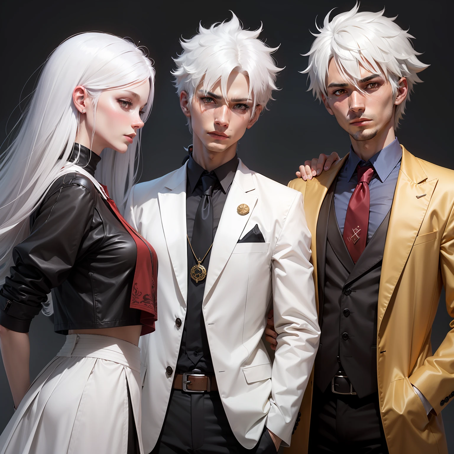ENTP，red fox，White hair，personification，Ruffian