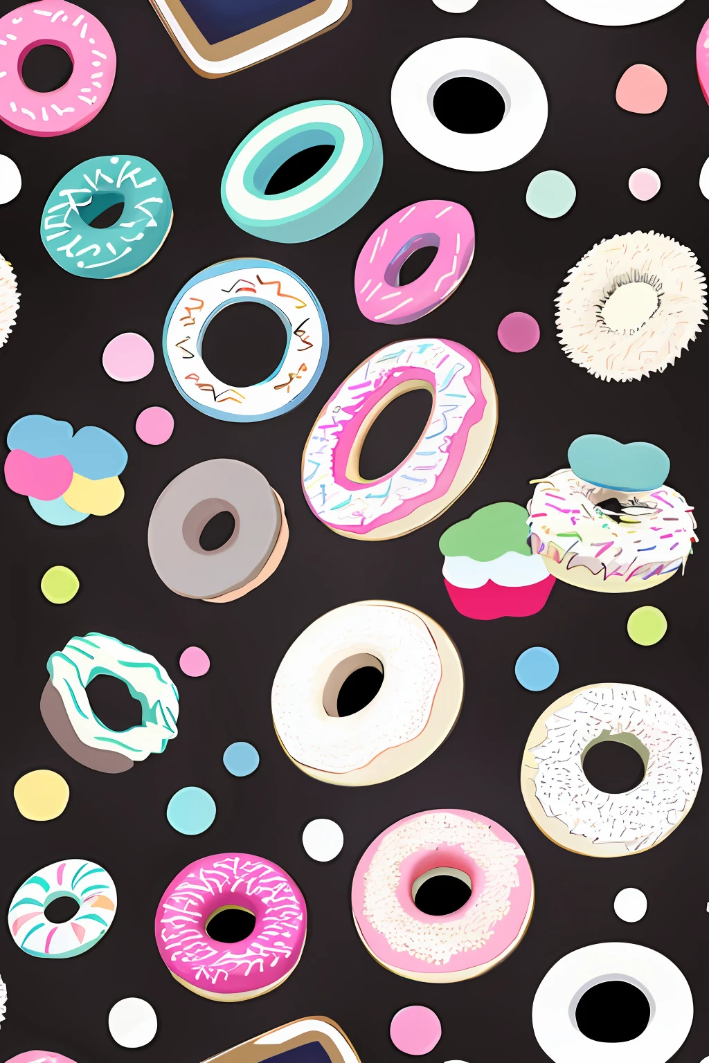 tmasterpiece,Best quality at best,donut,The pattern is all over the place
