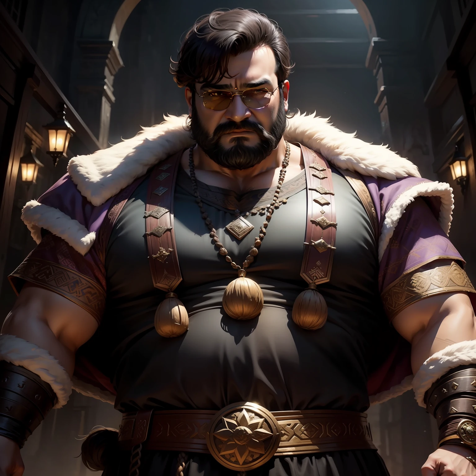 Mohanlal with vikings aesthetics.