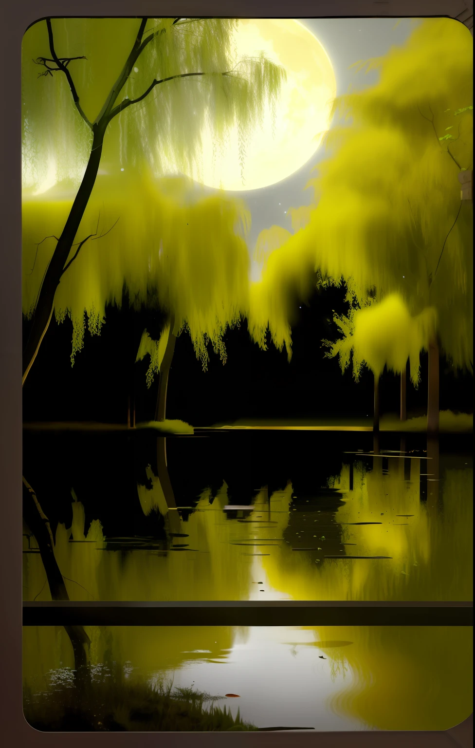 Along the lotus pond,This is a tortuous road with small coal chips。It's a secluded road;At night there are lotus ponds on all sides,There are a lot of trees,gloomily。roadside,It's some willow trees,There are also some trees with unknown names。moonless night,It's a dark road,Some people are afraid of people。