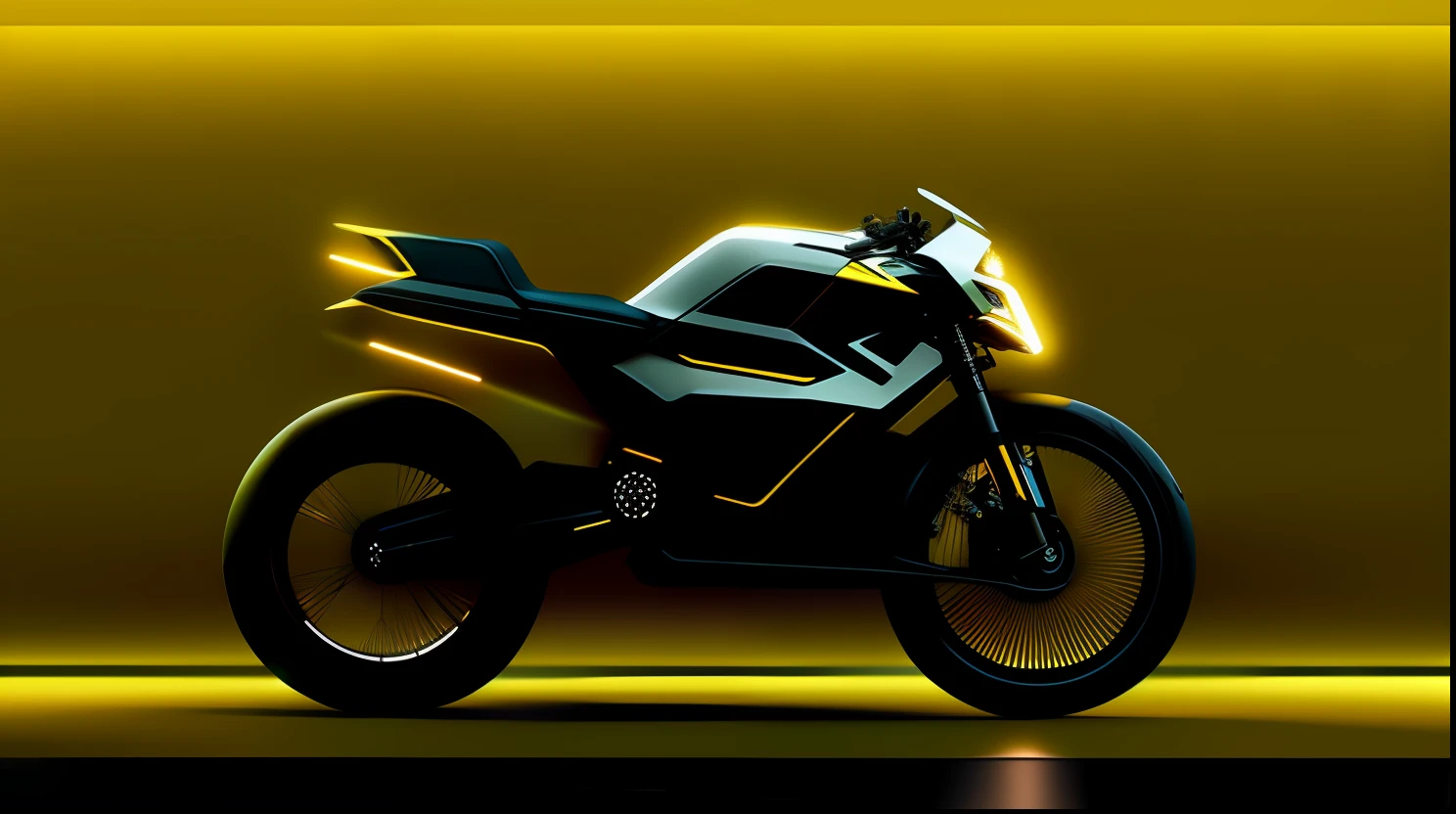 Close-up of motorcycle with yellow and black design, motorcycle concept art, Futuristic motorcycle, futuristic suzuki, industrial design concept, concept design, daniel maidman octane rendering, cycle render, conceito, futuristic concept design, motorcycle, vehicle design, futuristic design, concept piece, akira motorcycle, conceptual rendering, concept art 2022, vehicle concept photo!!,Third perspective,Shanghai Oriental Pearl in the background