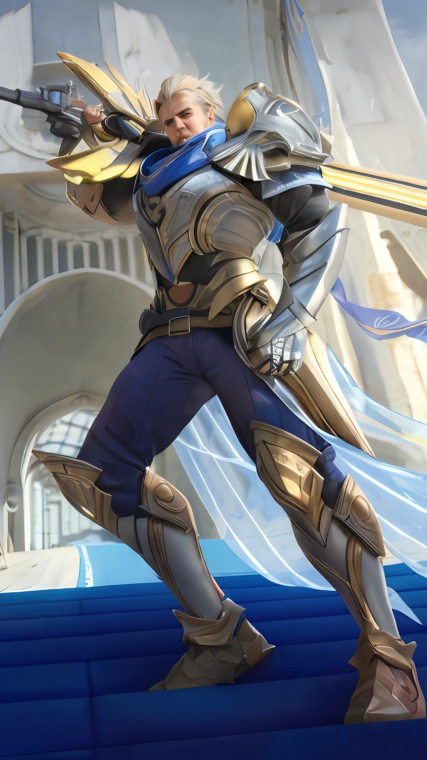 masterpiece, best quality, highres, realistic, handsome, photogenic, masculine, (big muscles),HDR, octane, 8k, subsurface scattering,dinamic light,sunkissed.