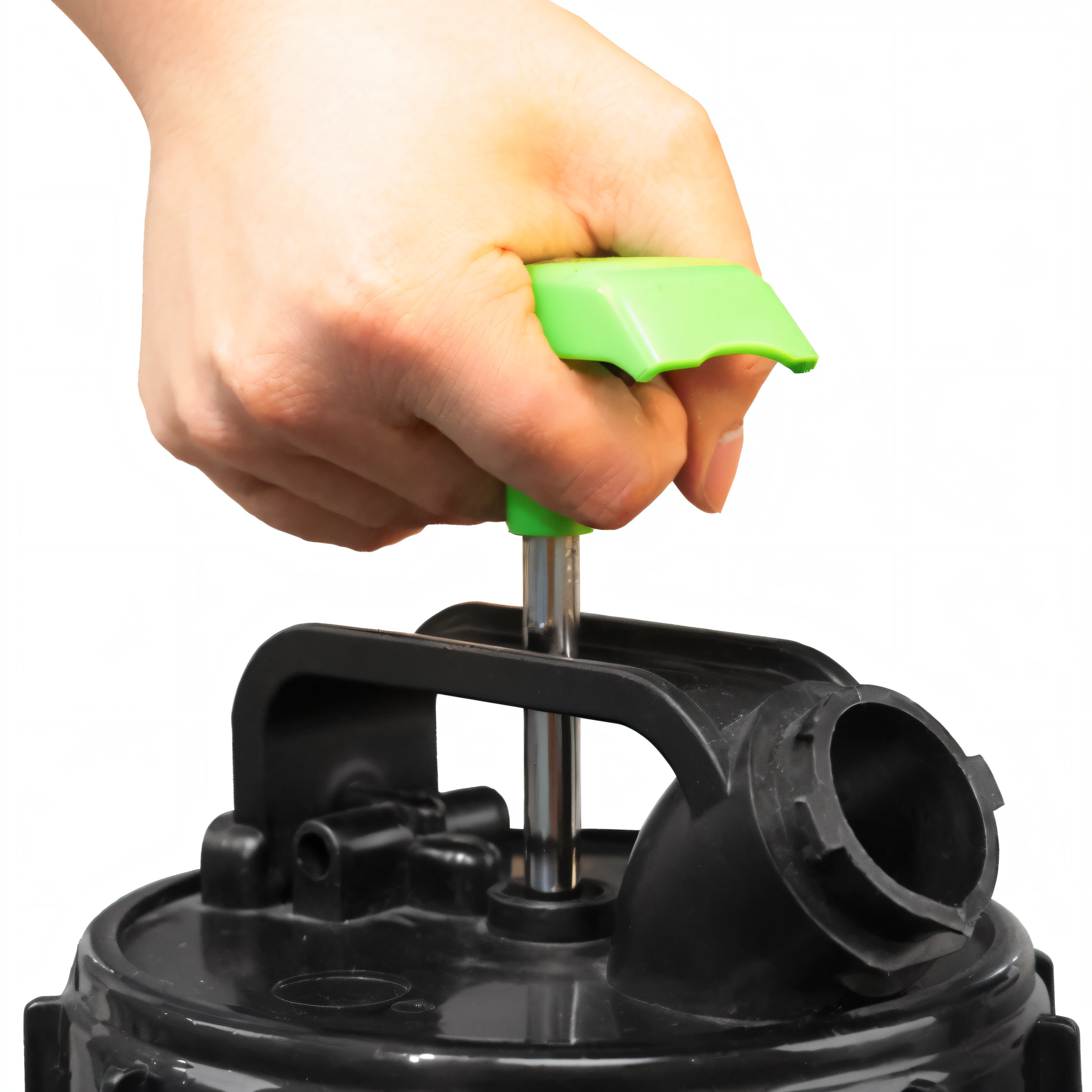 Someone is using the green tool to remove black objects, Quick assembly, easy to use, maxar, directives, Screw, tutorial, Maintenance, manual, a watering can, Beginner, Maximum detail, sturdy, author：Jacob Galmain, Official product photo, Instructions, vacuum, version 3, Press, Pulitzer, very professional, tool, tuning