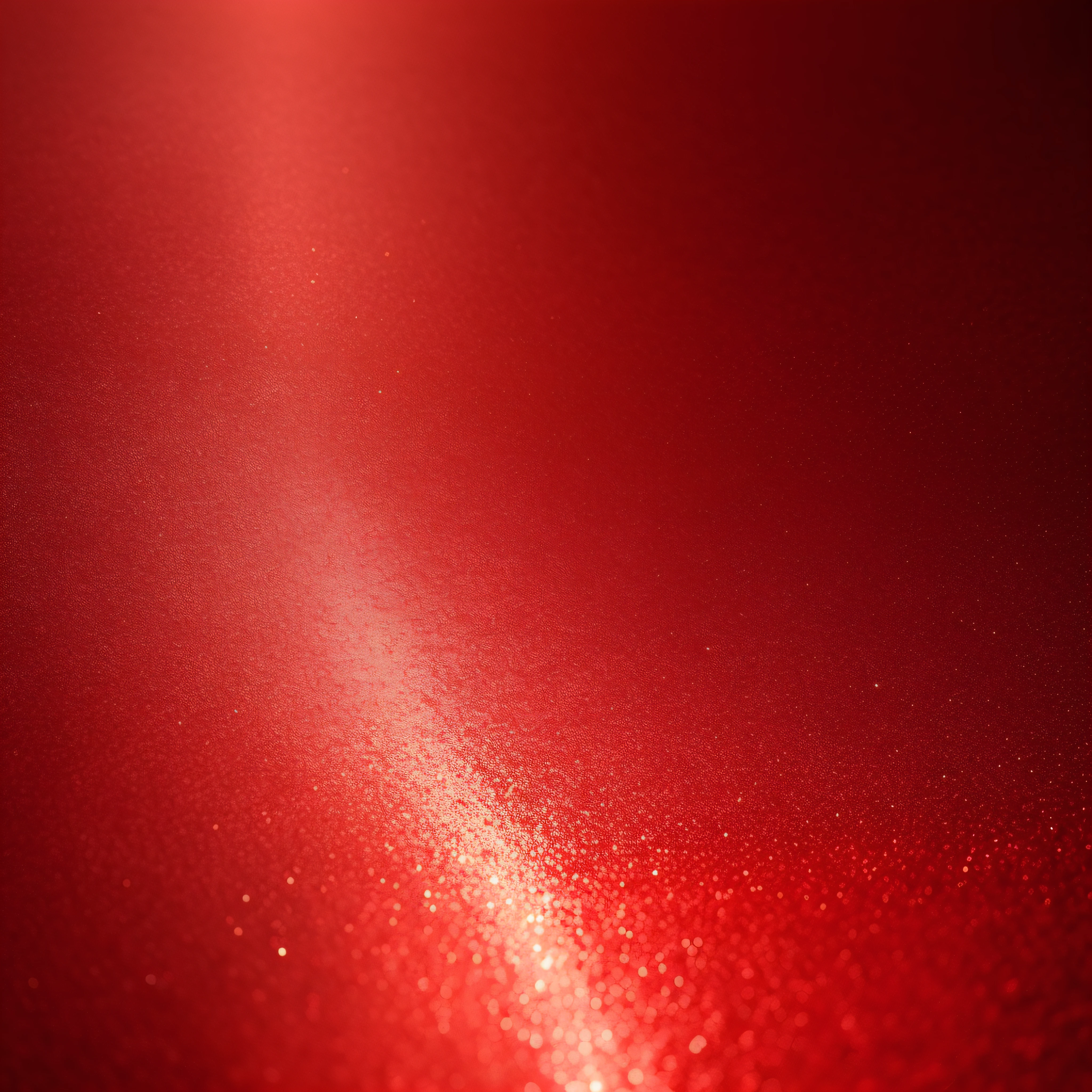 Textured red glitter background,Red has a background with depth of field,The ground has golden glitter