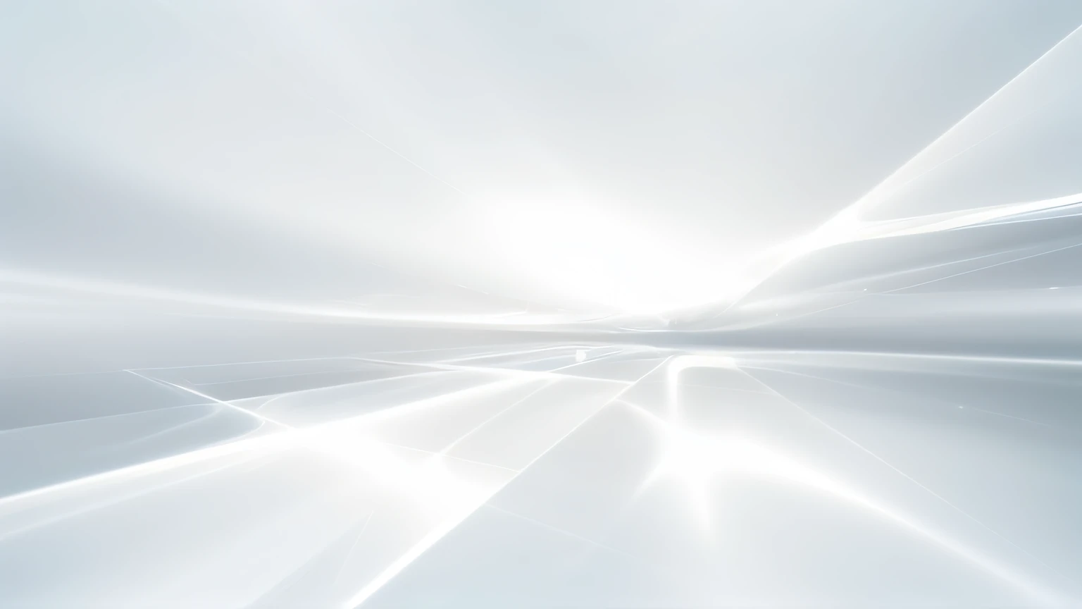 Pure white background with lights and blue abstract background, Futuristic ambient light background, Rippled landscape in a pale white landscape, Ethereal white lab background, The aura emits a white glow, White light reflected from a surface。