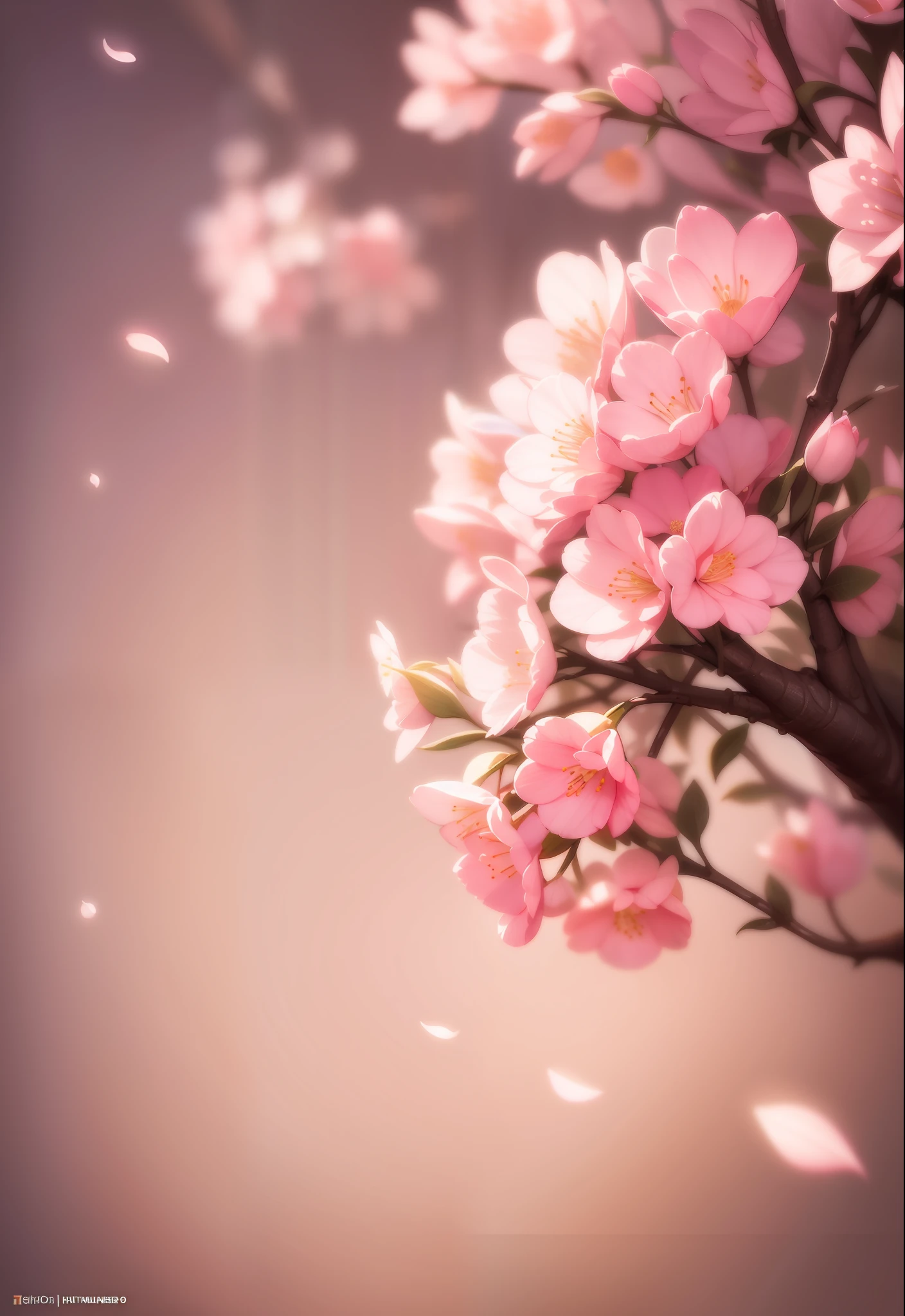 A flower by Casey Weldon, Olga Kvasha, Miho Hirano, hyperdetailed intricately detailed gothic art trending on Artstation triadic colors Unreal Engine 5 detailed matte painting, deep color, fantastical, intricate detail, splash screen, complementary colors, fantasy concept art, 8k resolution, gothic deviantart masterpiece, (dark shot:0.9), art by greg rutkowski and artgerm, soft cinematic light, adobe lightroom, photolab, hdr, intricate, highly detailed, pink cherry blossom