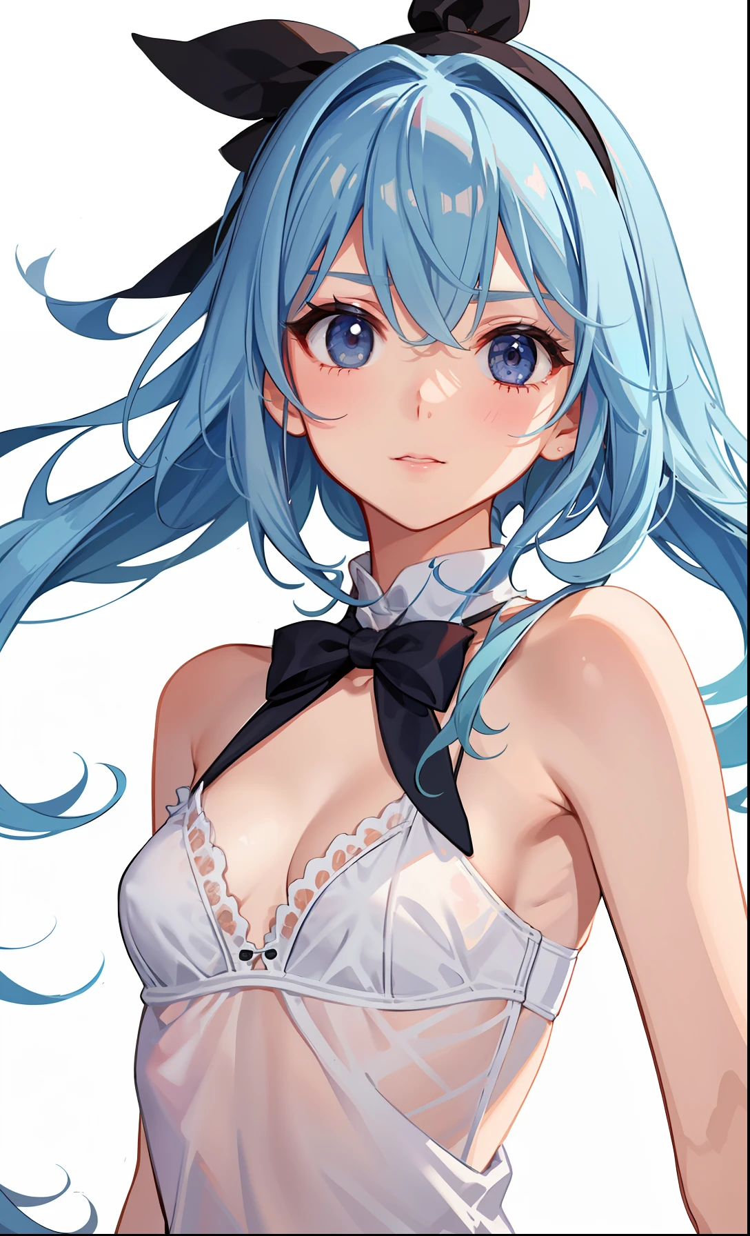 1girl in、undergarment、cute little、Upper body portrait、