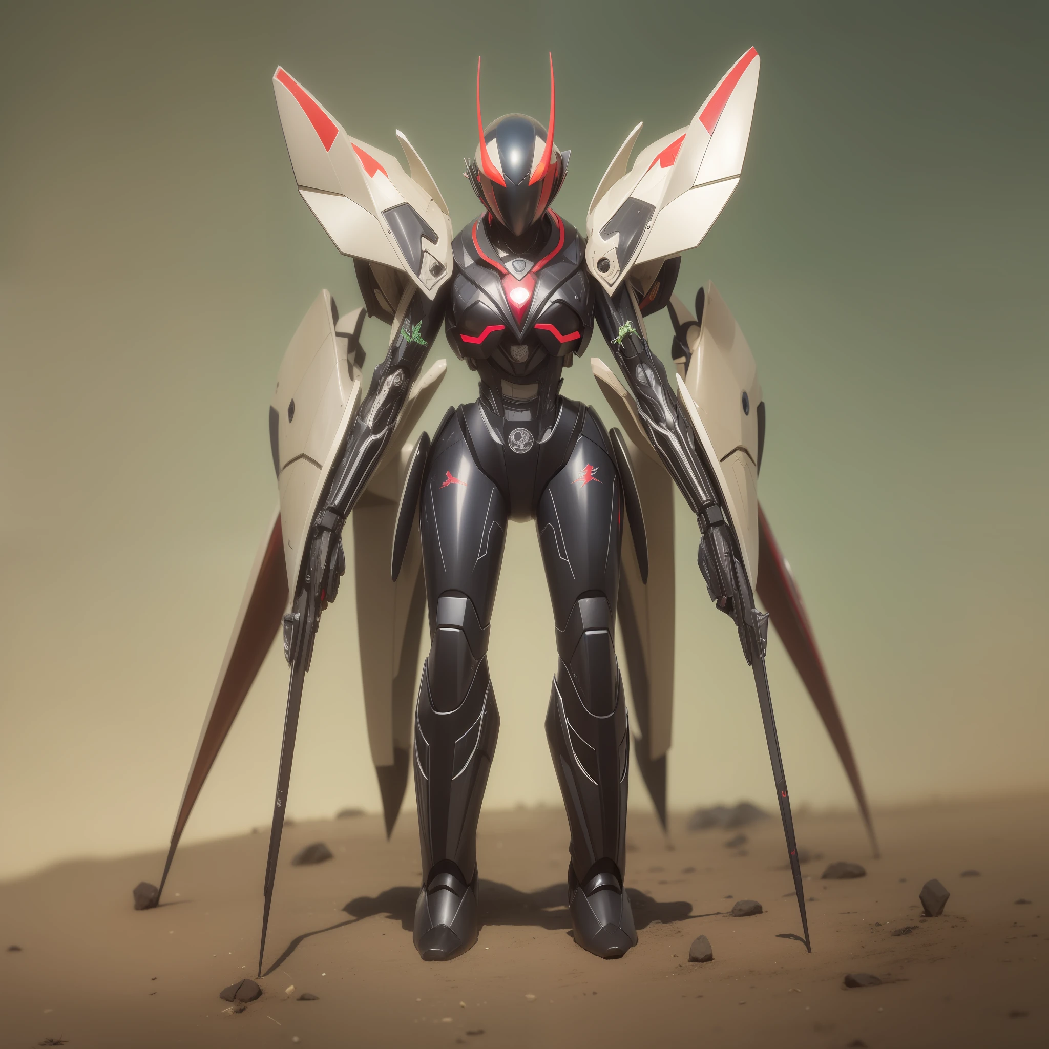 Mantis religiosa. estilo mecha